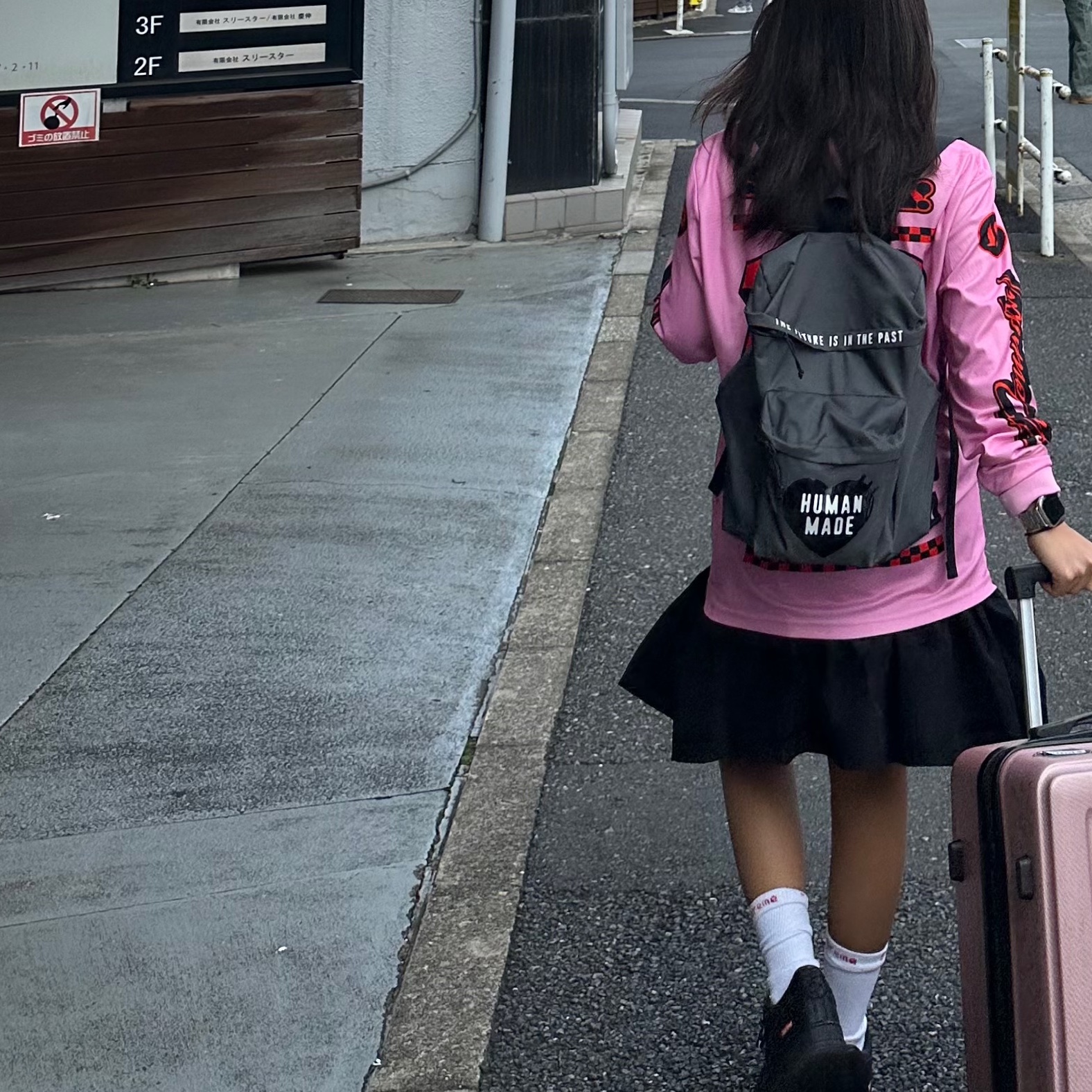 Uniqlo Pufftech Parka Off White - JP, Human Made Backpack Gray 착용 스타일 - 2