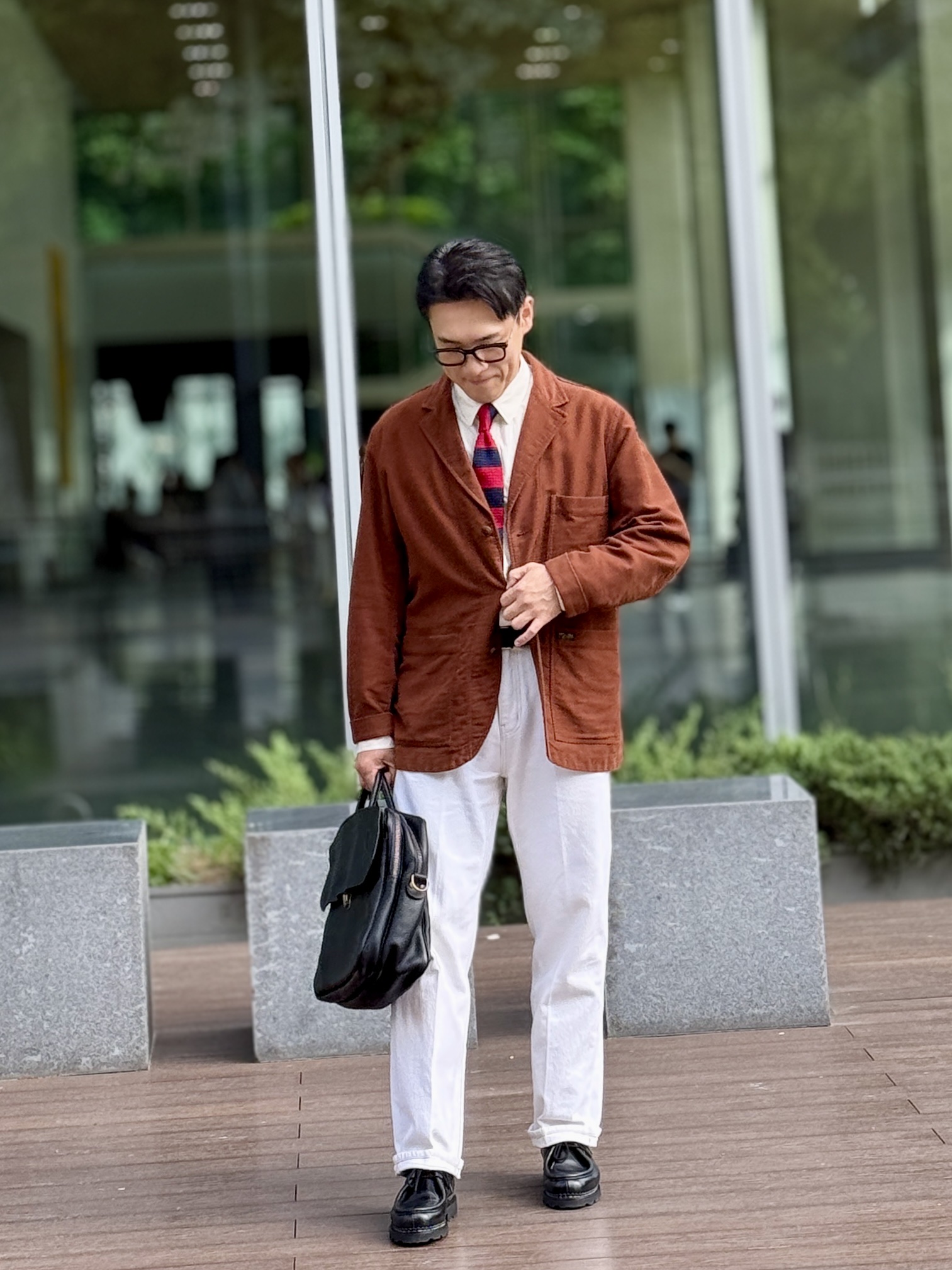 Paraboot Michael Bbr Lisse Black 착용 스타일 - 3