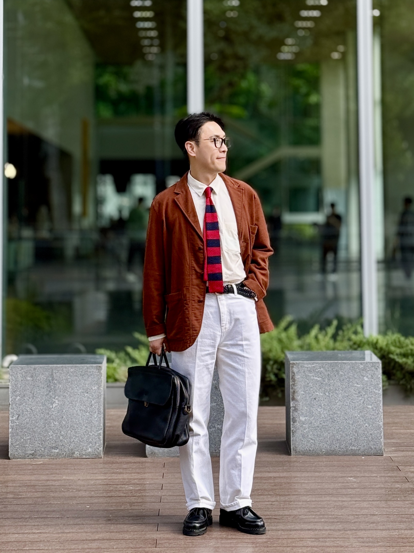 Paraboot Michael Bbr Lisse Black 착용 스타일 - 1
