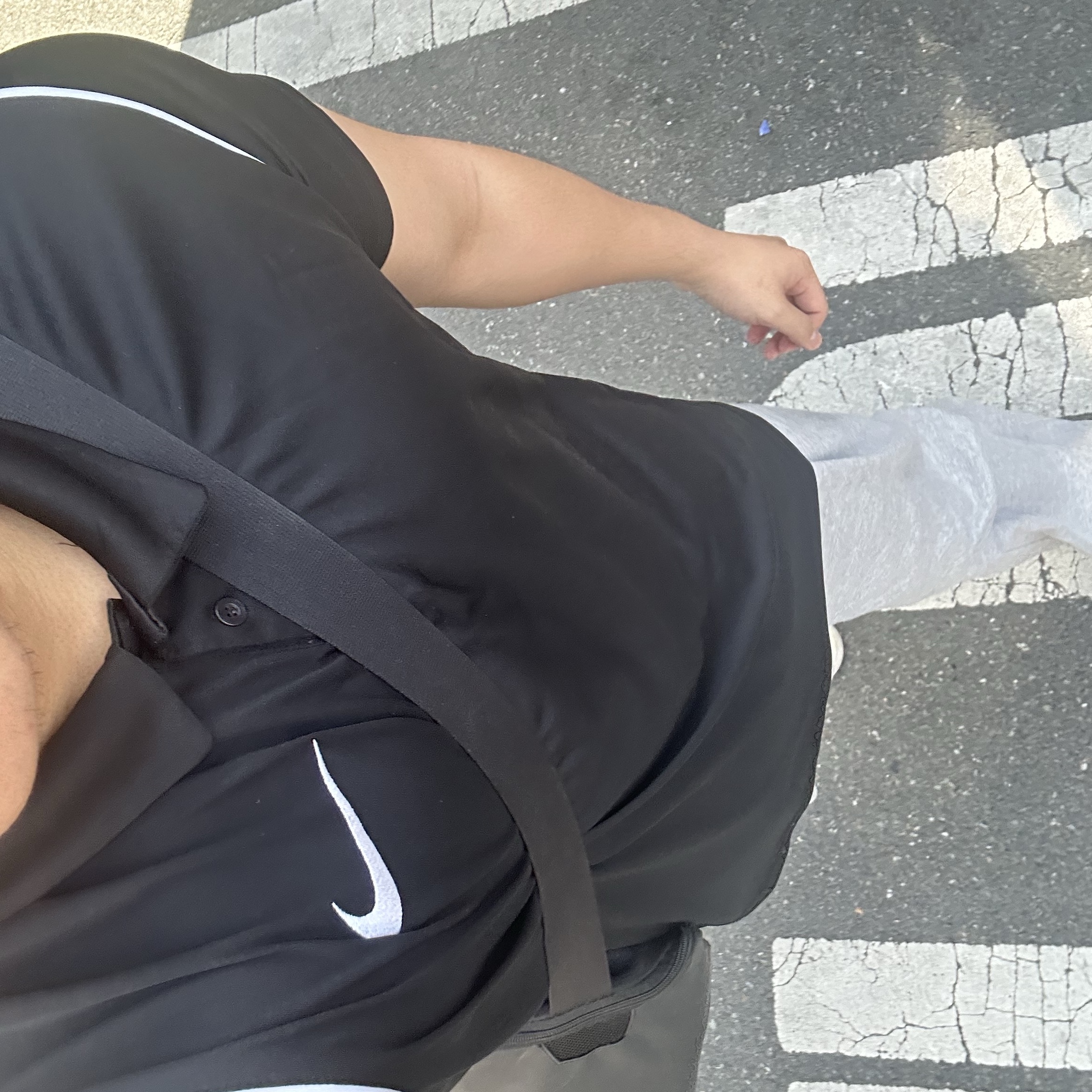 Nike Dri-Fit Park 20 Short Sleeve Polo Black 착용 스타일 - 2