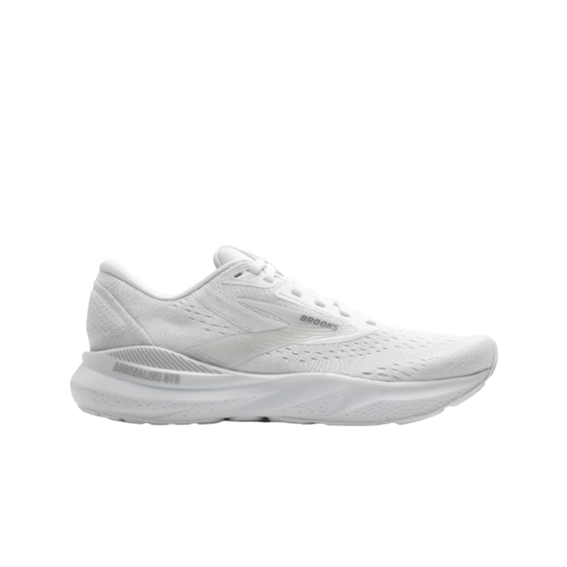 (W) 브룩스 러닝 아드레날린 GTS 24 화이트 - B 미디움((W) Brooks Running Adrenaline GTS 24 White - B Medium)