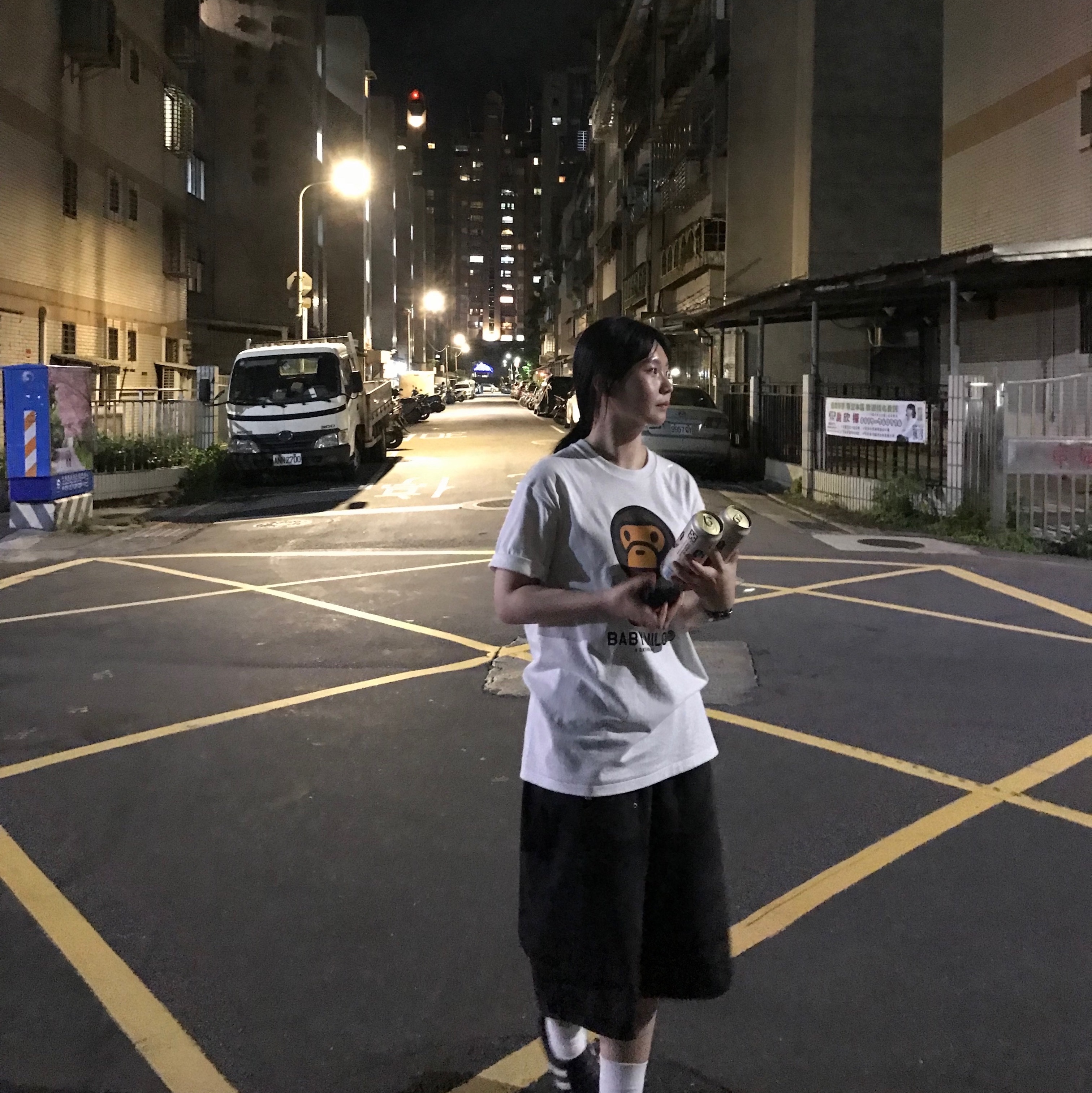 BAPE Baby Milo T-Shirt White 착용 스타일