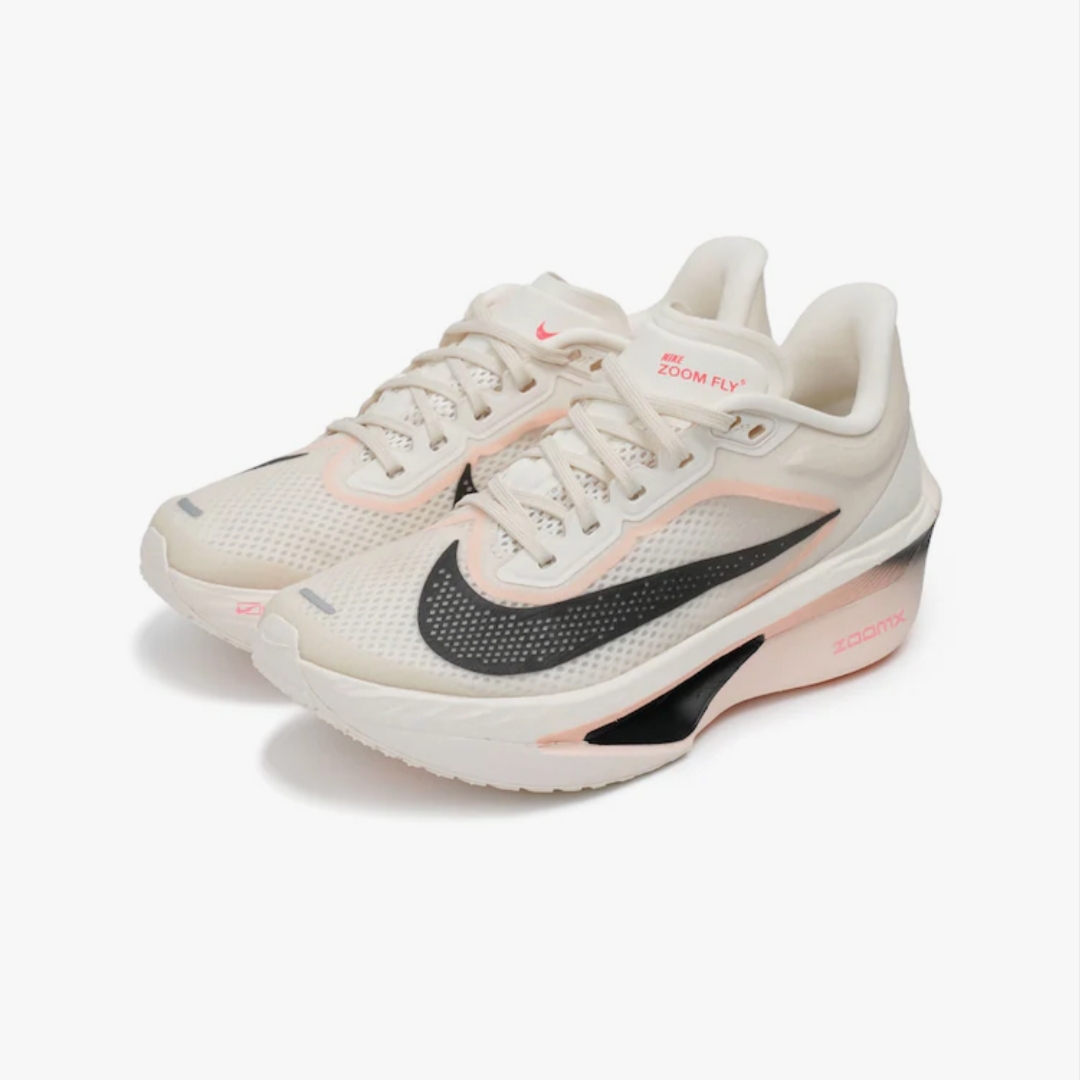 (W) Nike Air Vapormax Flyknit 3 Light Cream Crimson Tint 착용 스타일