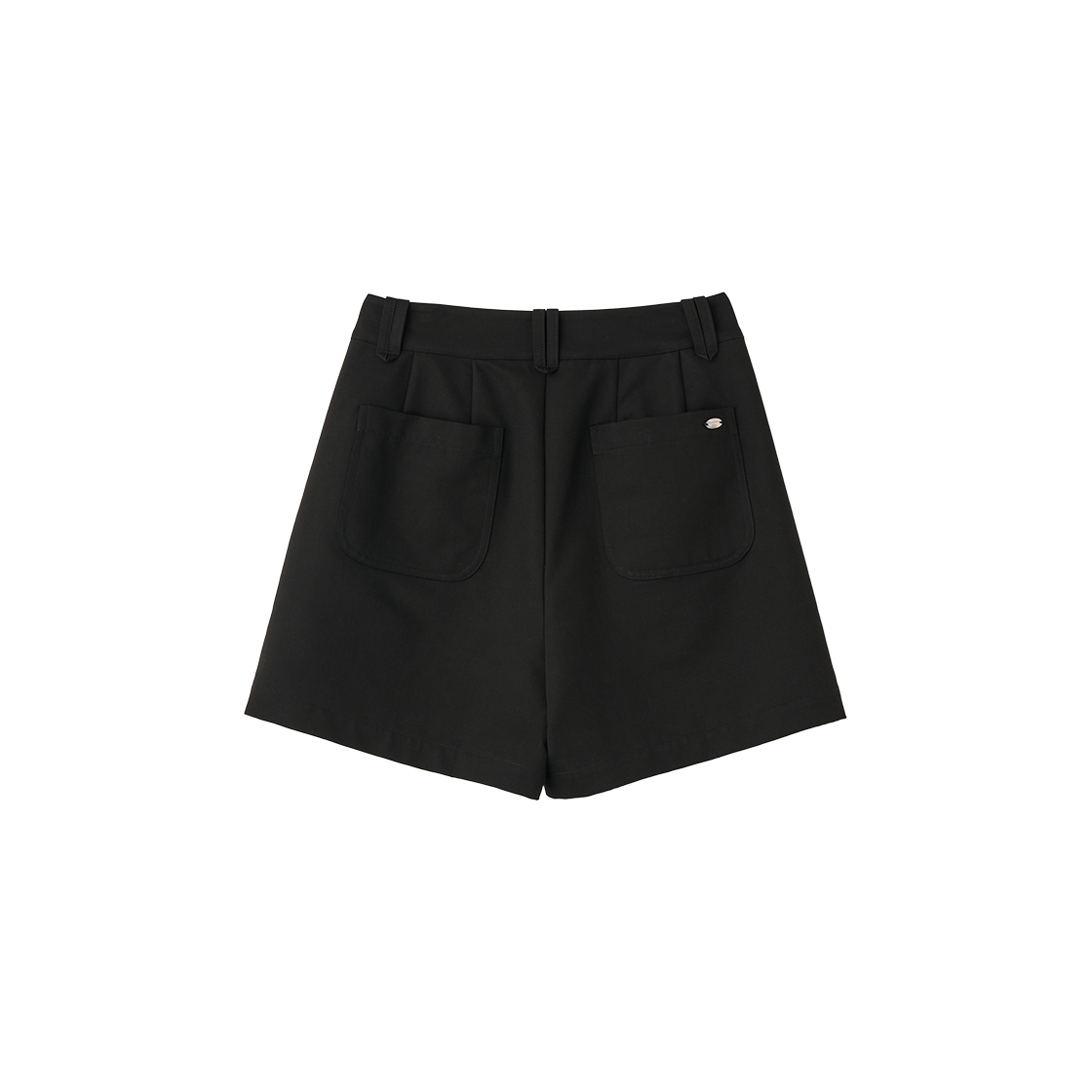 WBE2L12509BK General Idea Woman Cotton Pintuck Shorts Black - #2