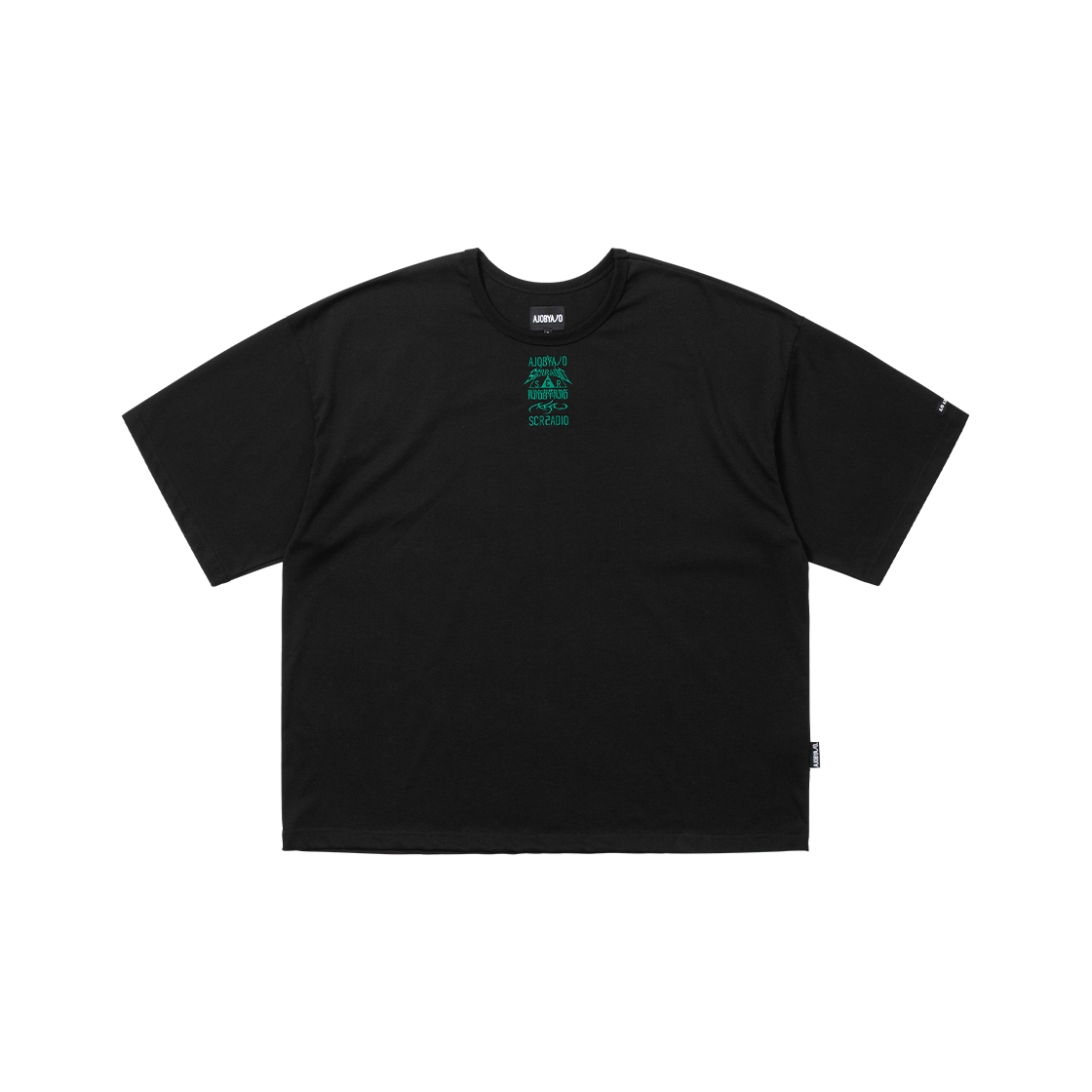 SA252TE001BK AJOBYAJO SCR x AJOBYAJO Wide T-shirt Black - #2