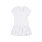 Fancy Club Ribbon Low-Rise Mini Dress White