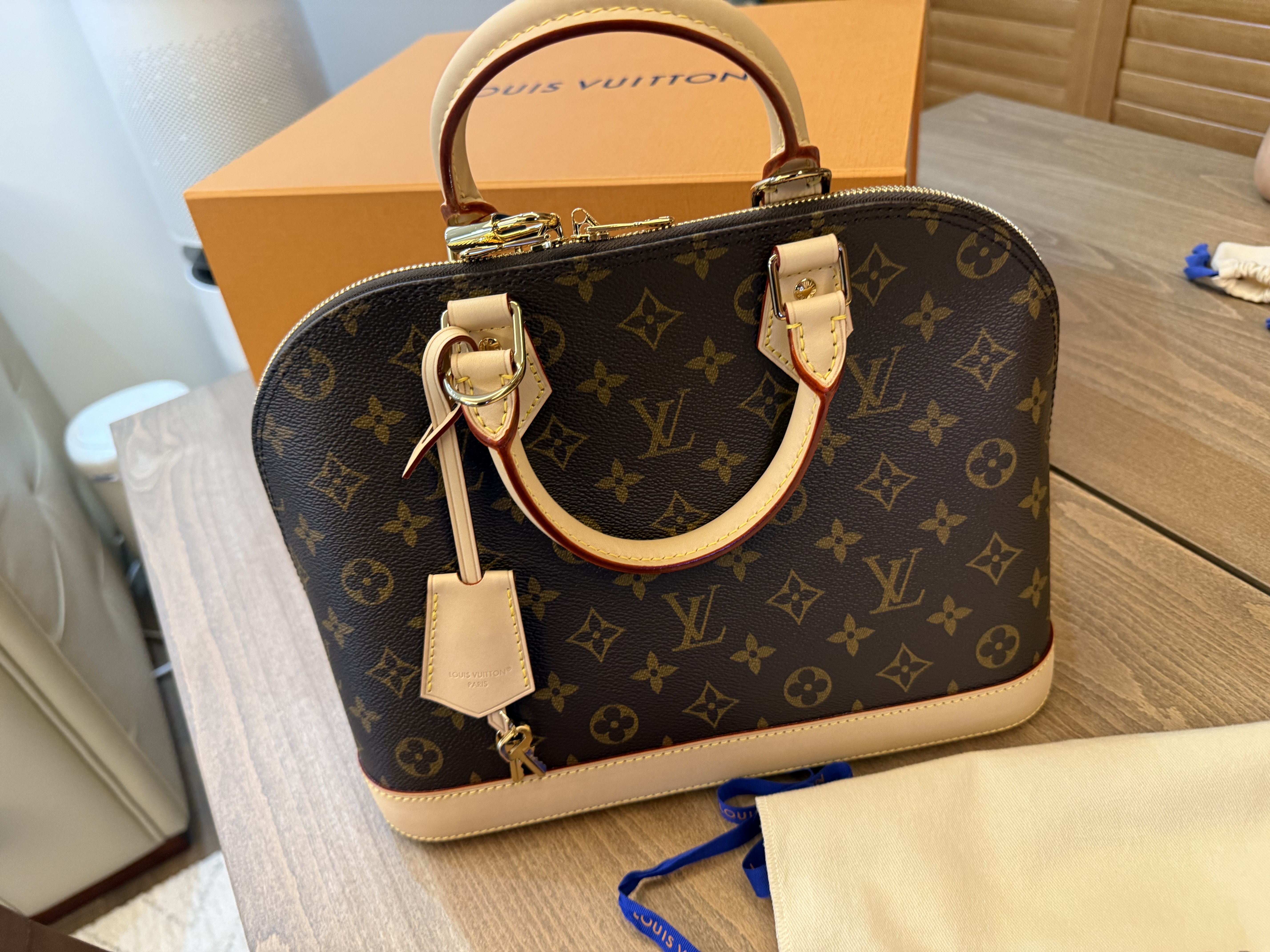 Louis Vuitton Alma PM Monogram 착용 스타일 - 2