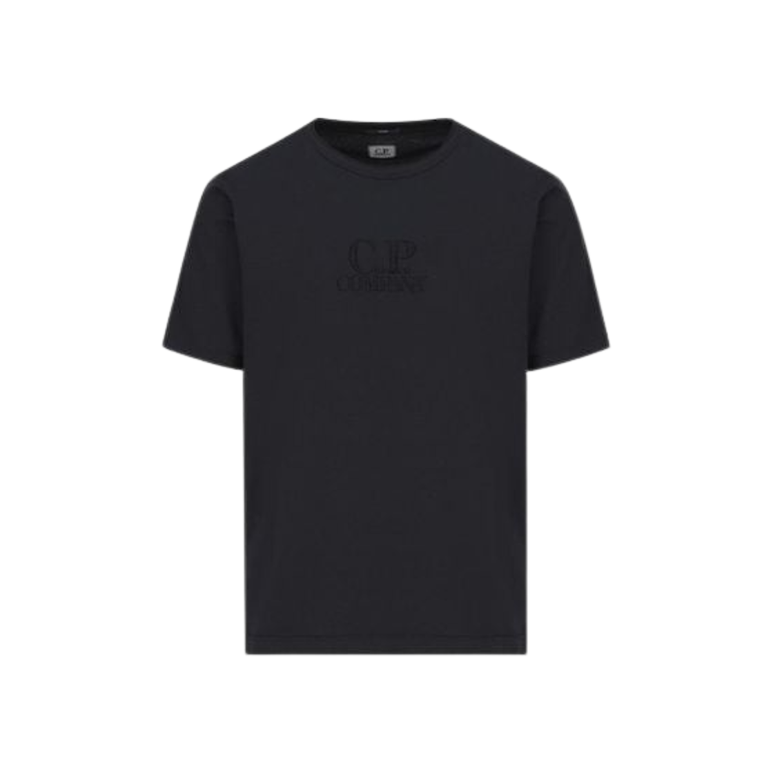 18CMTS133A006263G999 C.P. Company Tacting Piquet Embroideryed T-Shirt Black - 25SS