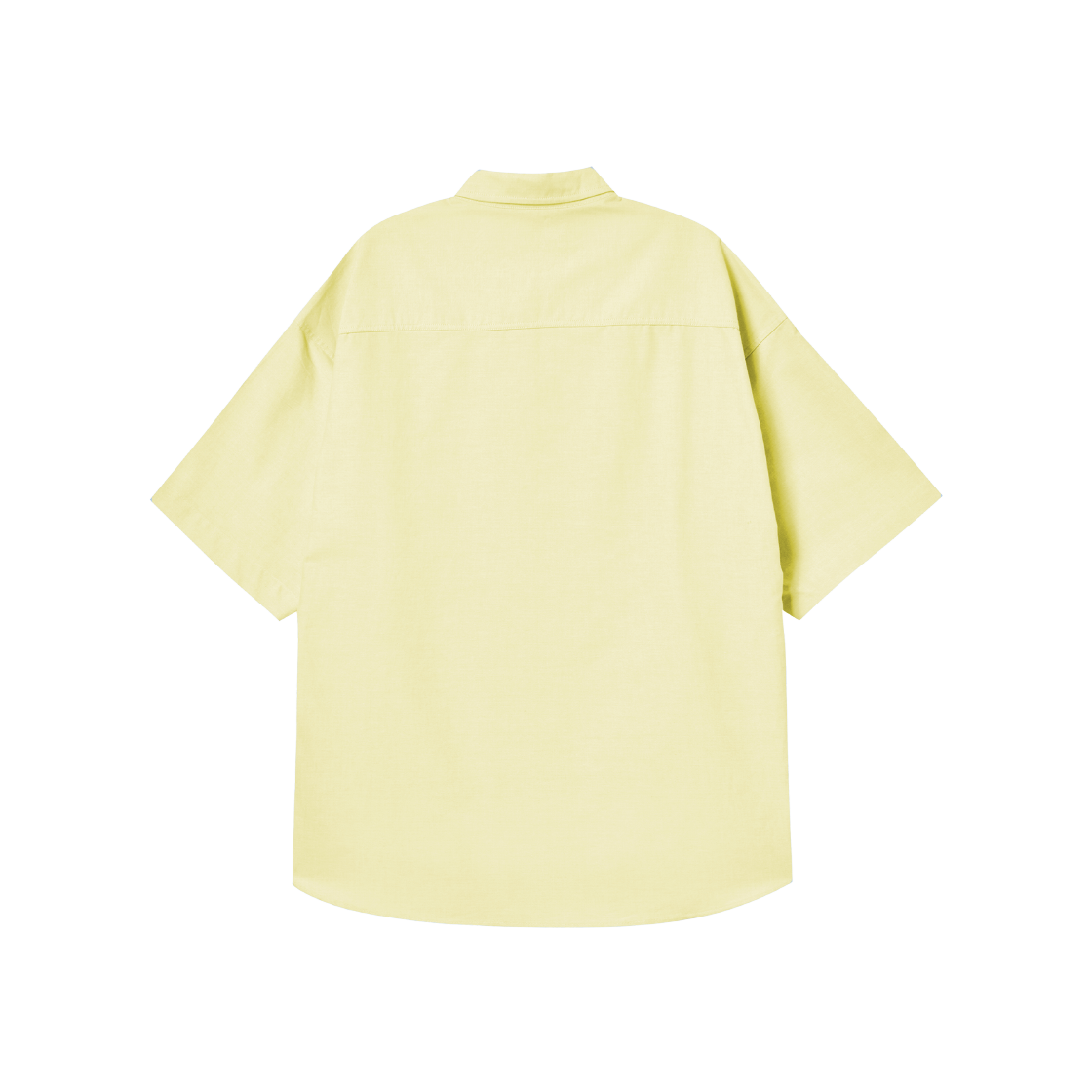 엔 아카이브 NY 로고 디테일 옥스포드 반팔 셔츠 옐로우(N ARCHIVE Ny Logo Detail Oxford 1/2 Shirts Yellow) - 2