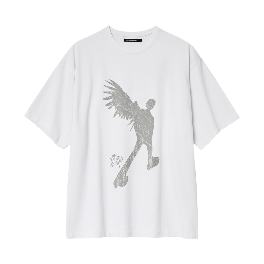 해칭룸 브로큰 엔젤 티셔츠 화이트(Hatchingroom Broken Angel T-shirt White) - 1
