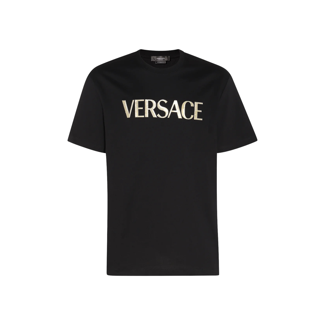 베르사체 로고 프린트 티셔츠 블랙(Versace Logo Print T-Shirt Black)