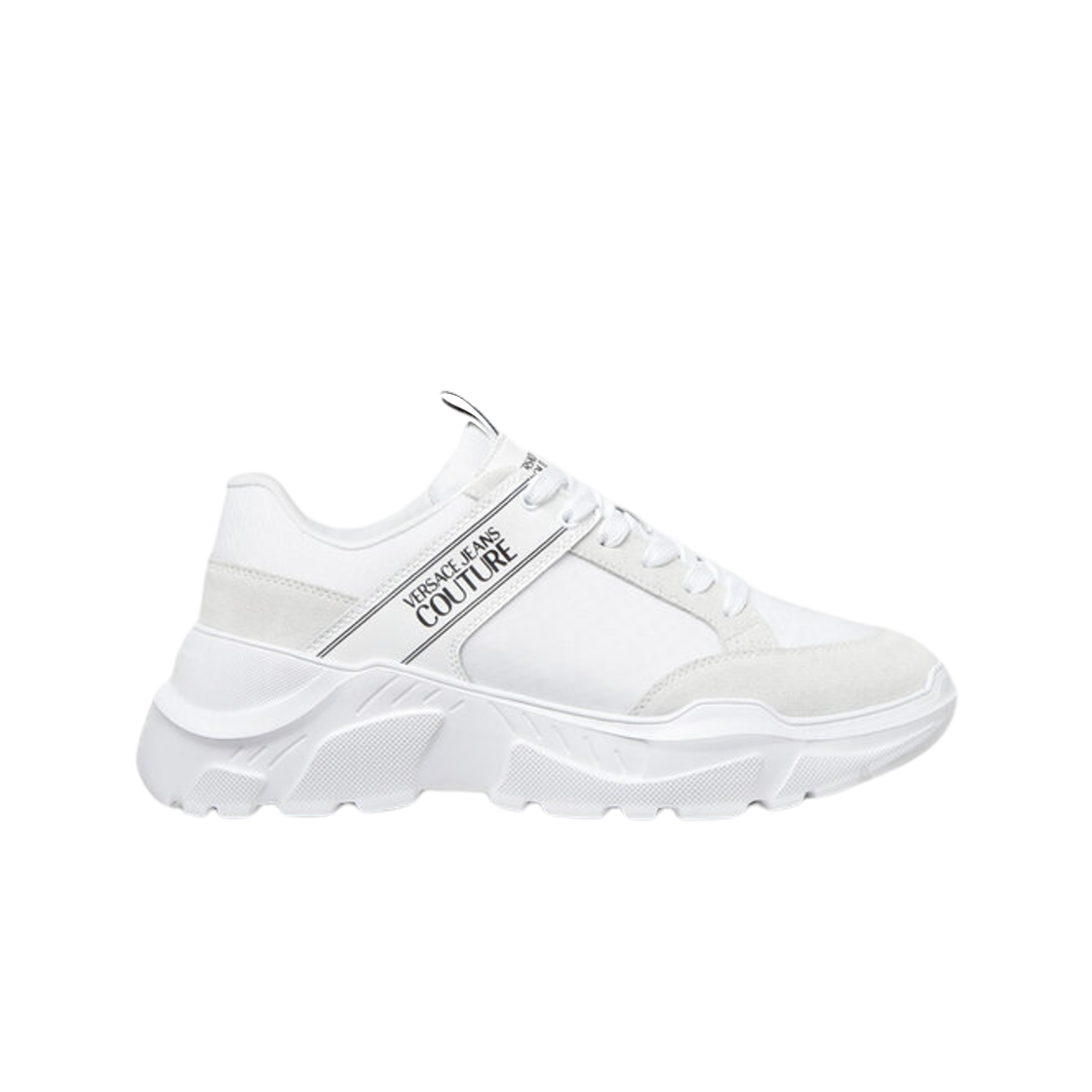 78YA3SC2-ZSC53-003 Versace Logo Speedtrack Sneakers White Print