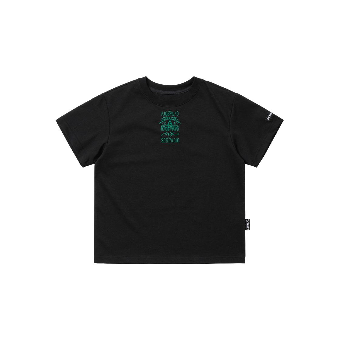 SA252TE002BK AJOBYAJO SCR x AJOBYAJO Mini T-shirt Black - #2
