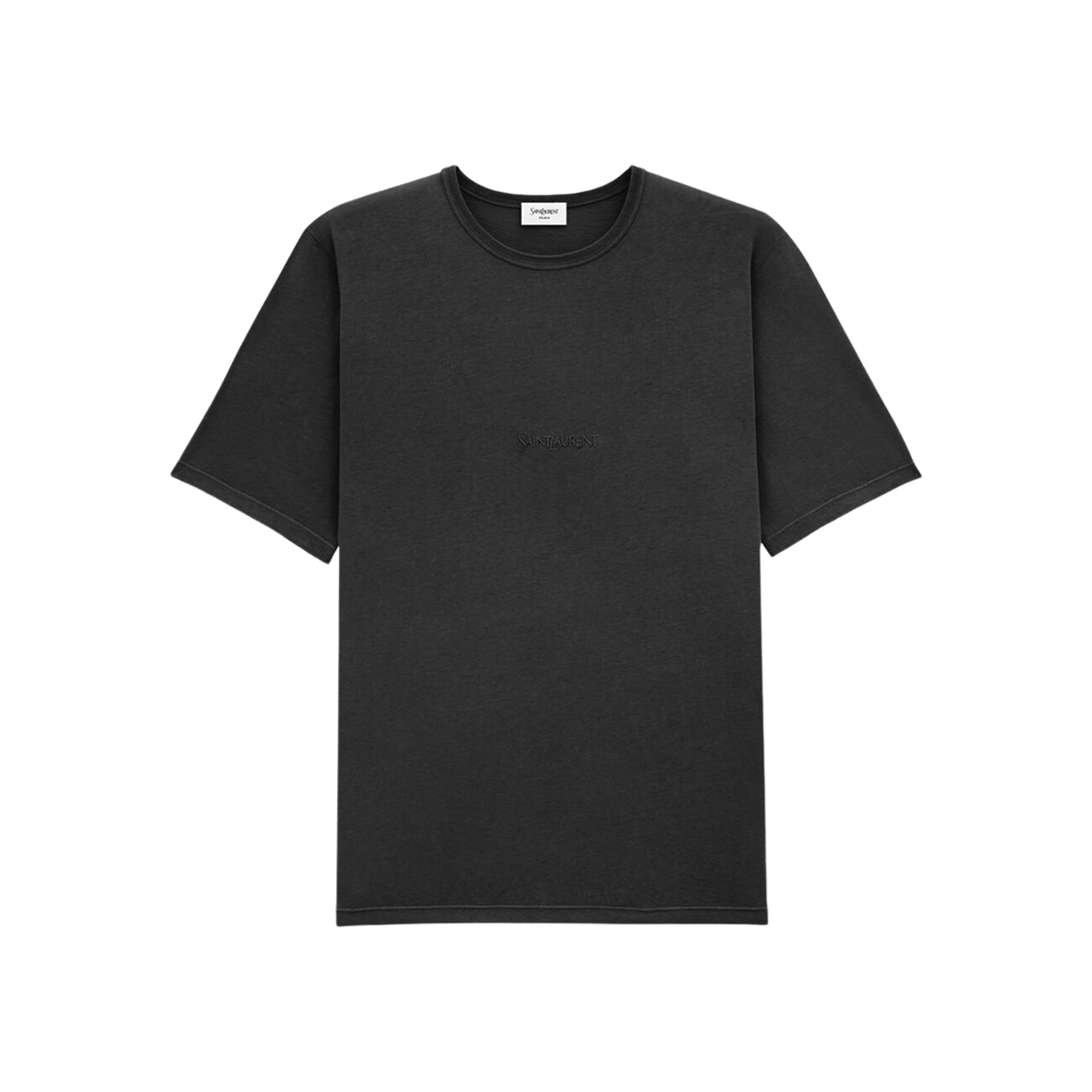 생로랑 코튼 티셔츠 느와르 블란치(Saint Laurent Cotton T-Shirt Noir Blanchi)