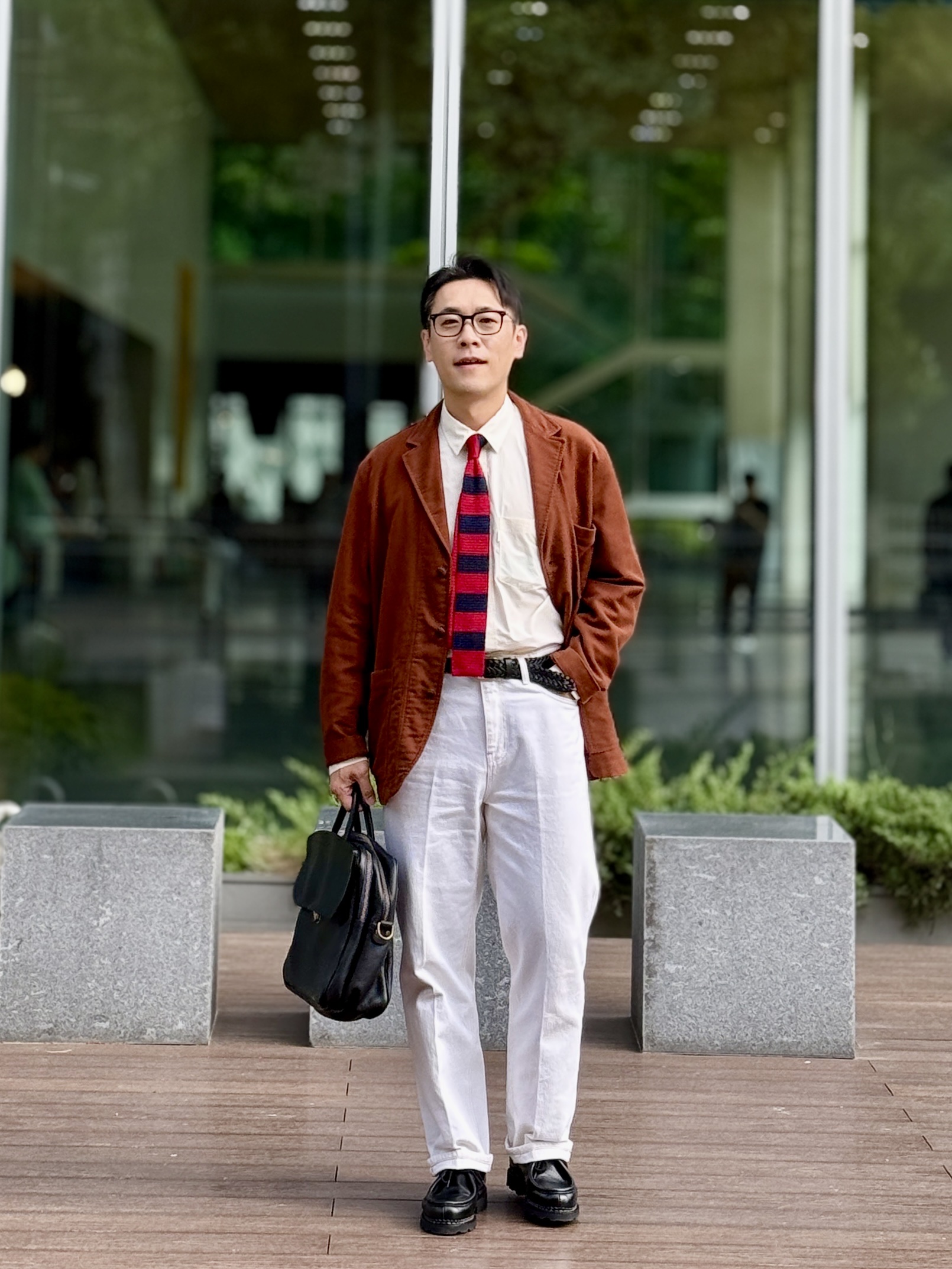 Paraboot Michael Bbr Lisse Black 착용 스타일 - 2