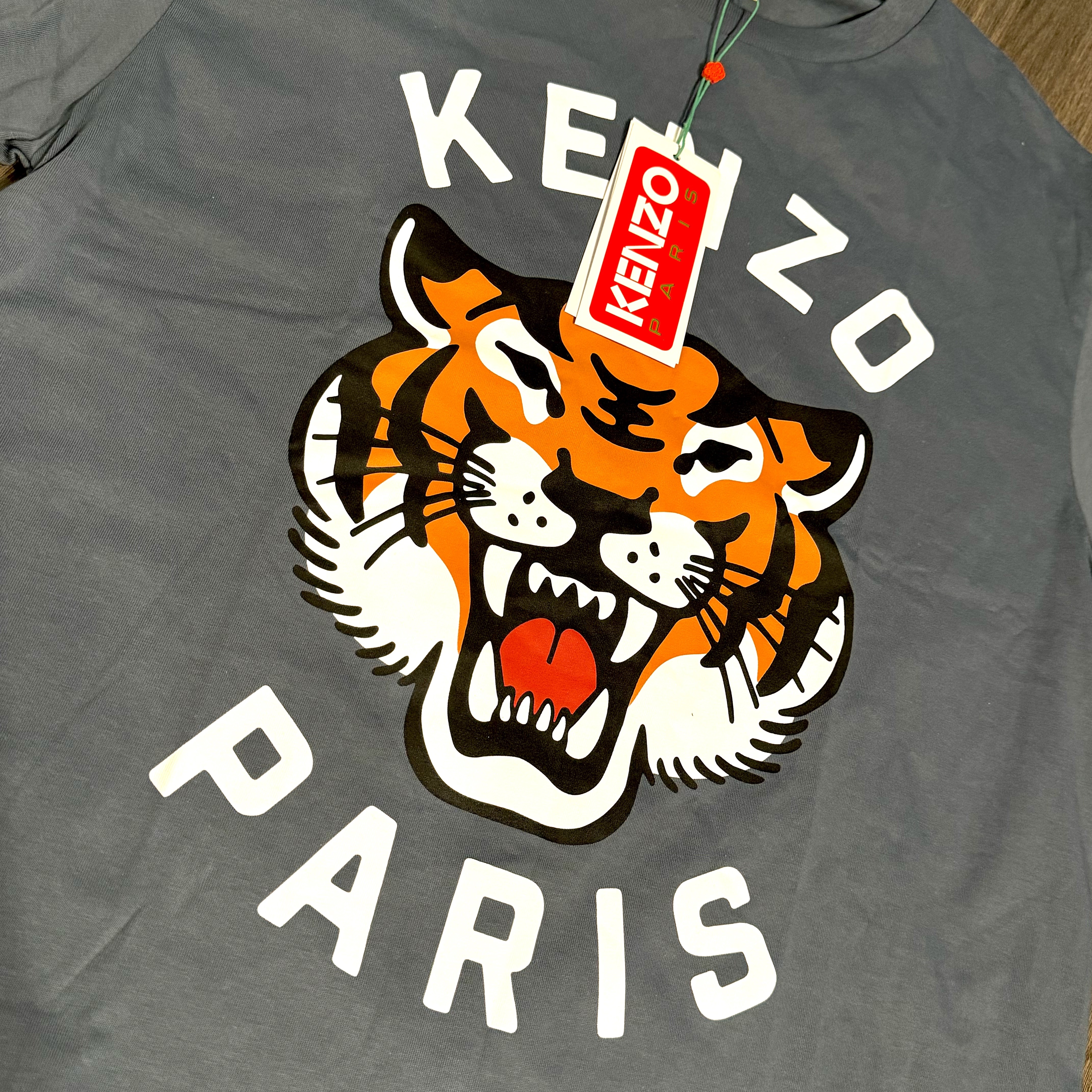 Kenzo Lucky Tiger Oversize T-Shirt Black - 24FW 착용 스타일