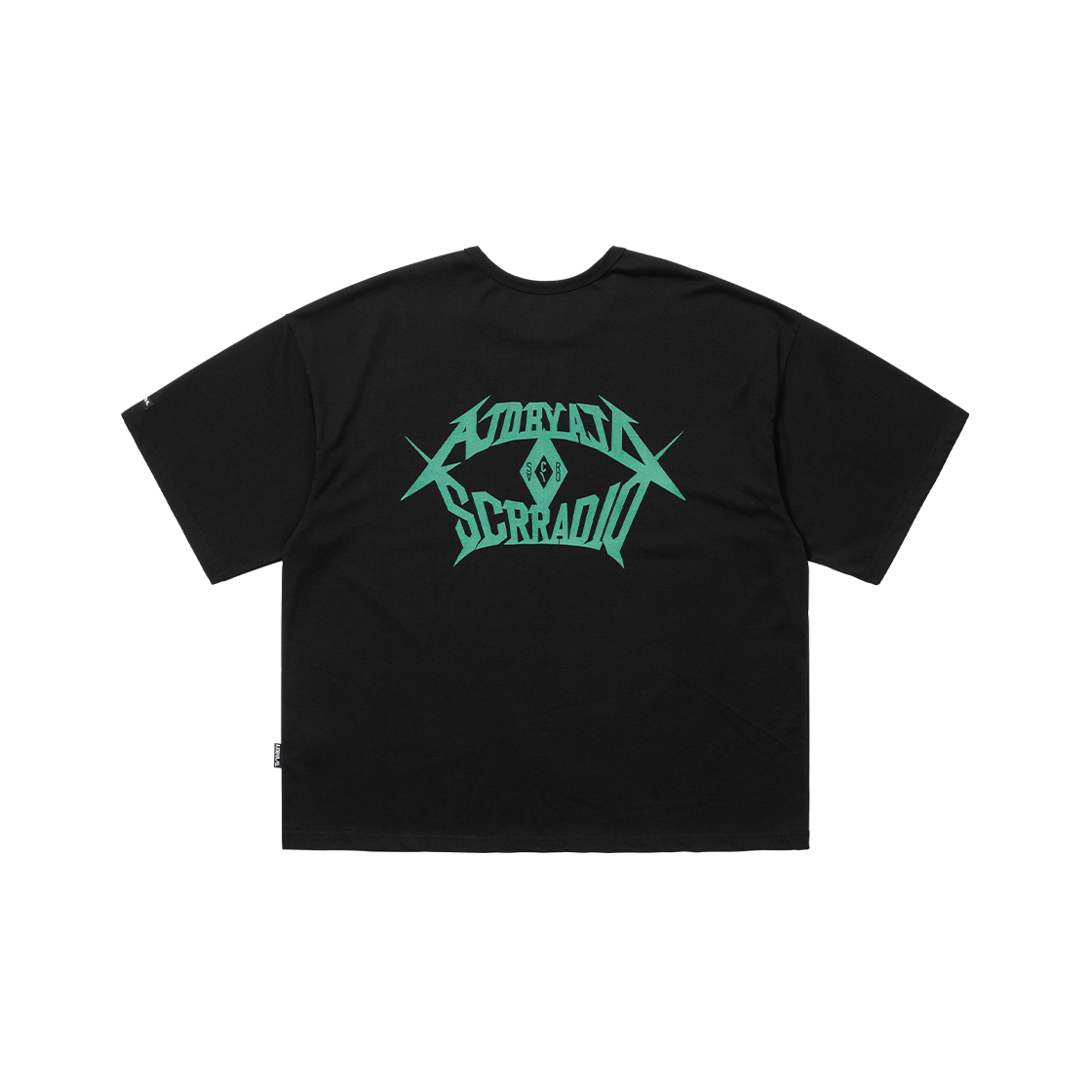 SA252TE001BK AJOBYAJO SCR x AJOBYAJO Wide T-shirt Black - 대표 이미지 #1