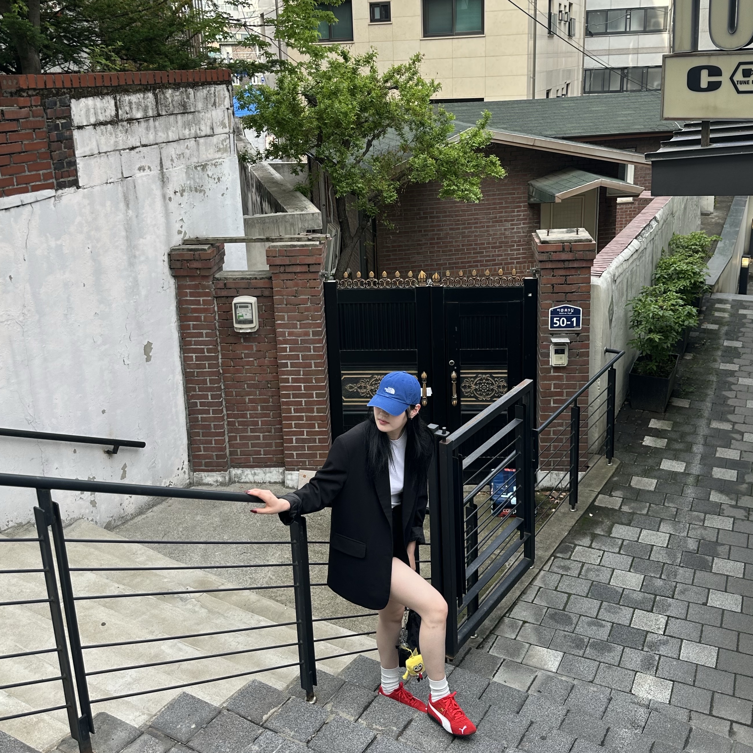 Puma Speedcat OG Red White 착용 스타일 - 4