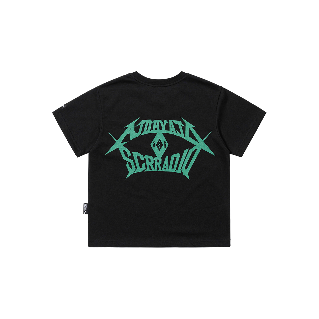 SA252TE002BK AJOBYAJO SCR x AJOBYAJO Mini T-shirt Black - 대표 이미지 #1
