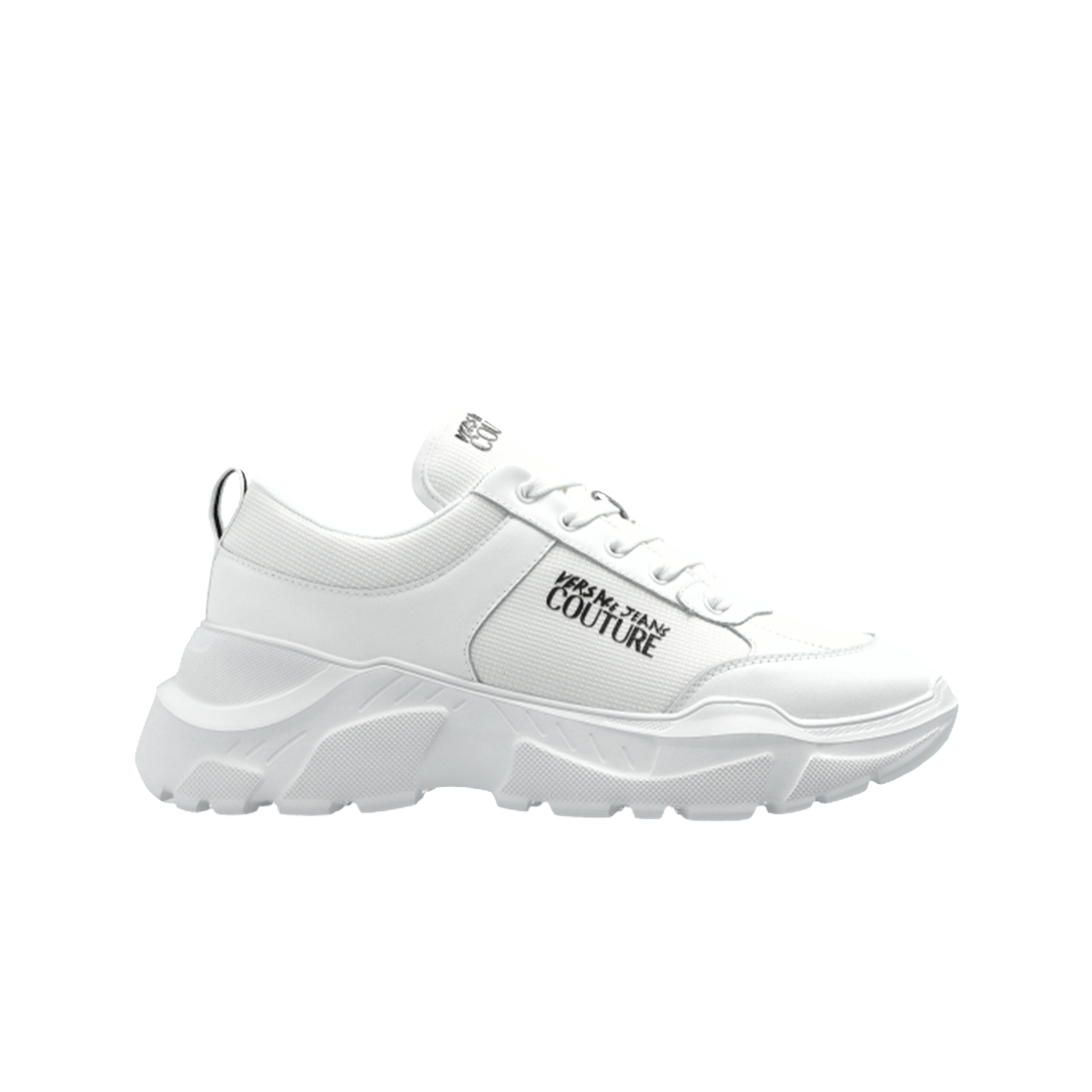 베르사체 진 꾸뛰르 프린트 로고 스니커즈 화이트(Versace Jeans Couture Sneakers with Printed Logo White)