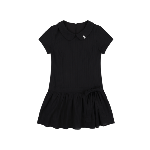 F25QD821BK Fancy Club Ribbon Low-Rise Mini Dress Black