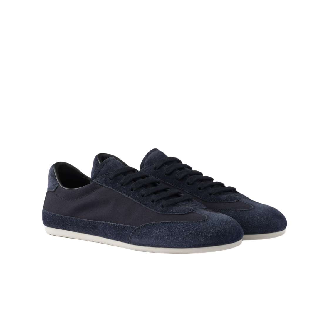 프라다 스웨이드 앤 패브릭 스니커즈 네이비(Prada Suede and Fabric Sneakers Navy) - 2