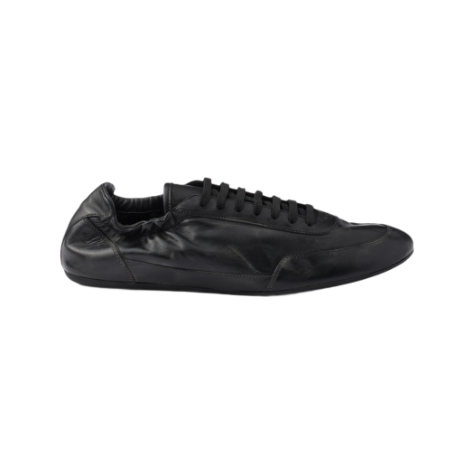 2EG479-7V6-F0002 Prada Collapse Leather Sneakers Black