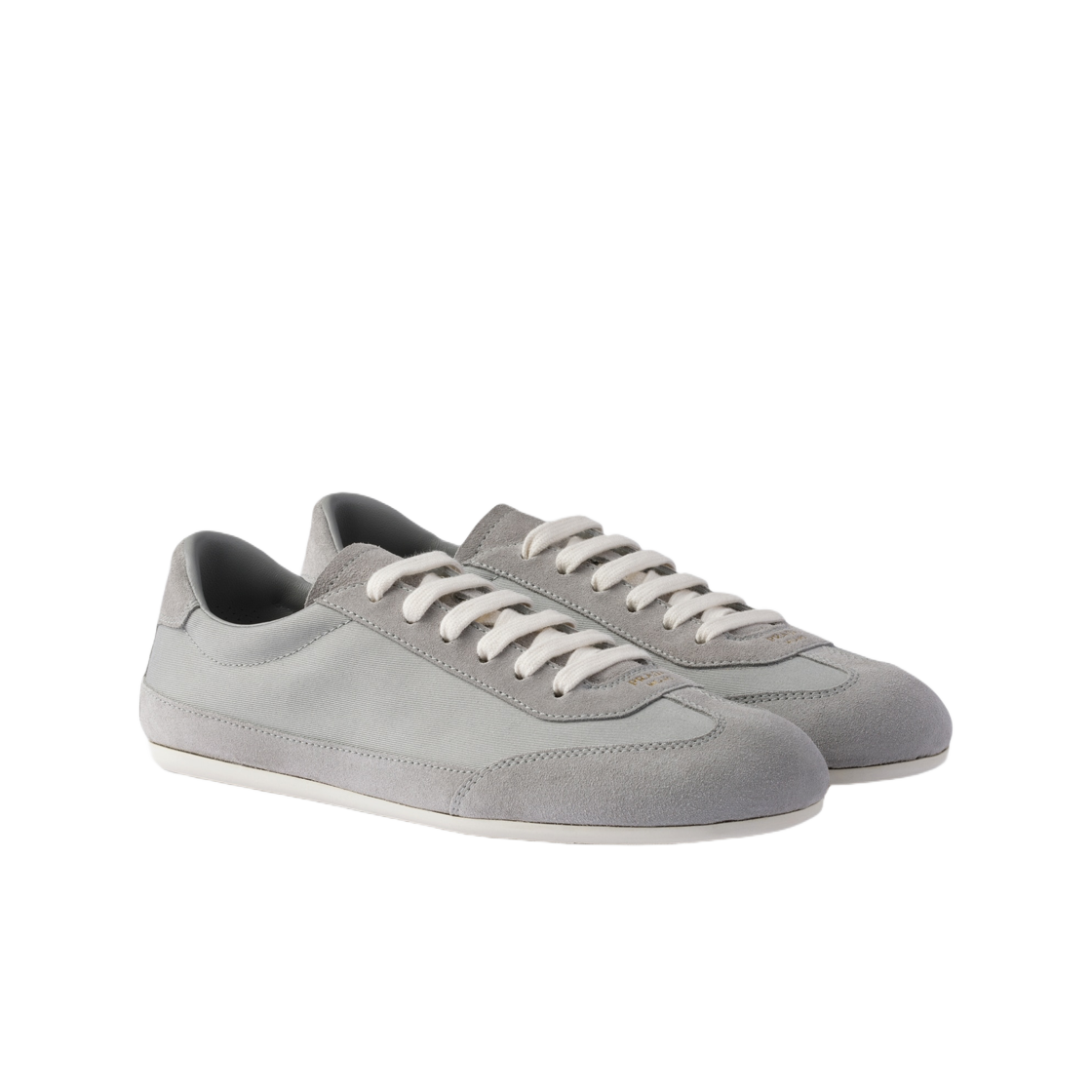 프라다 스웨이드 앤 패브릭 스니커즈 클라우디 그레이(Prada Suede and Fabric Sneakers Cloudy Gray) - 2