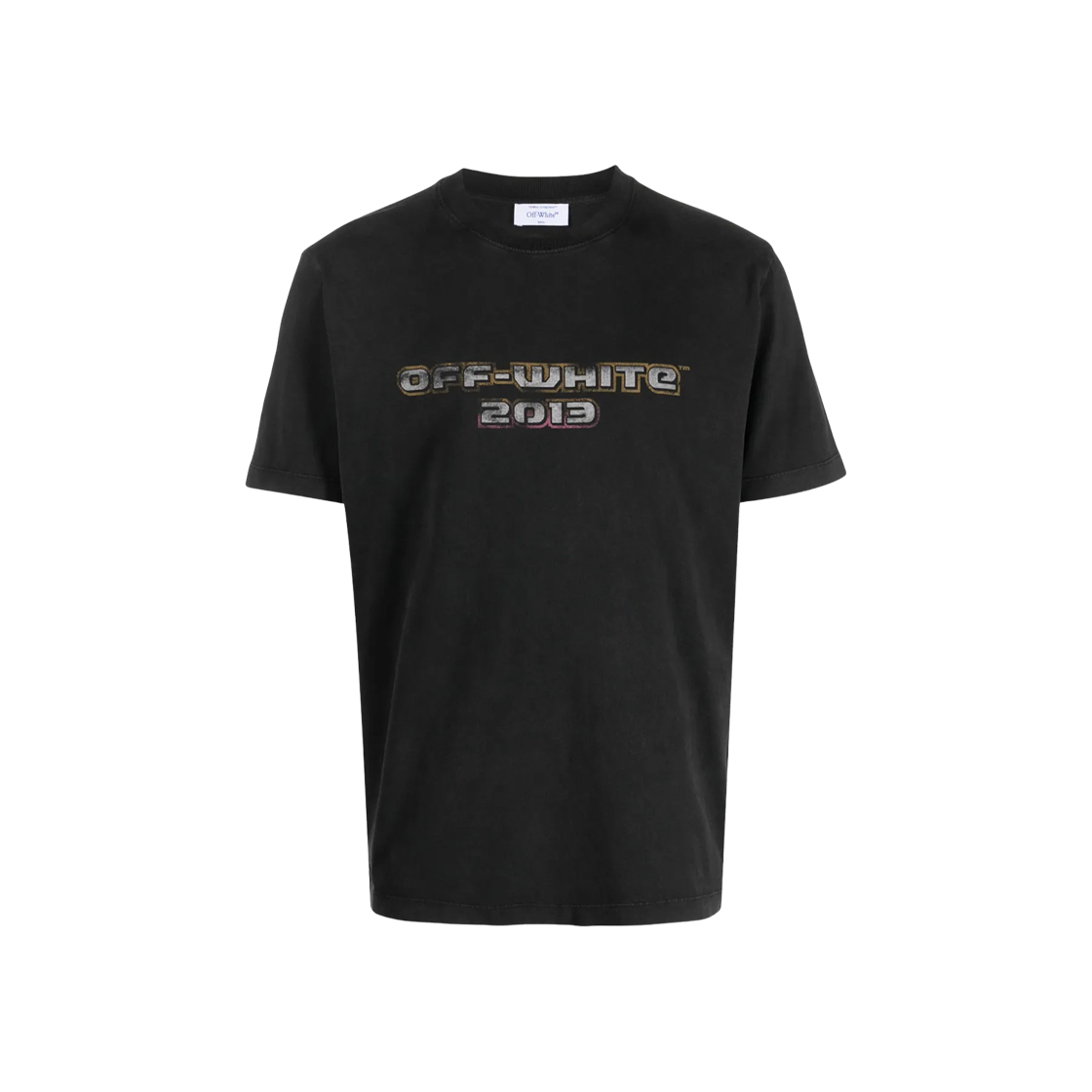 OMAA027F23JER0061084 Off-White Logo T-Shirt Black