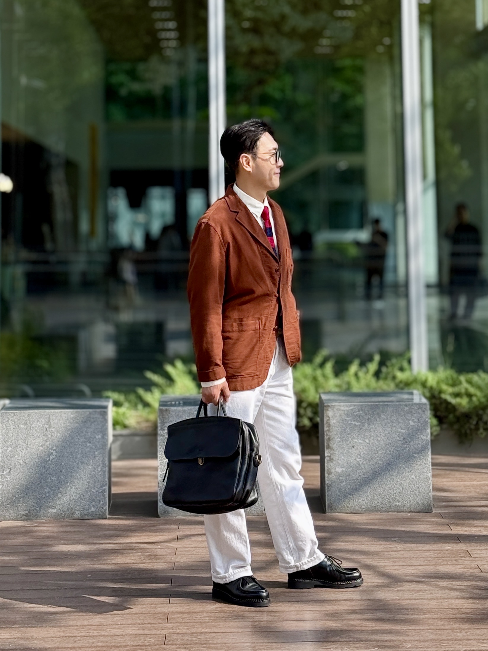 Paraboot Michael Bbr Lisse Black 착용 스타일 - 5