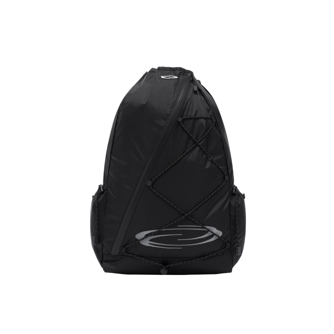 OP252UAB02BK00 Opening Project Cross Zip Mesh Pocket String Bag Black - 대표 이미지 #1