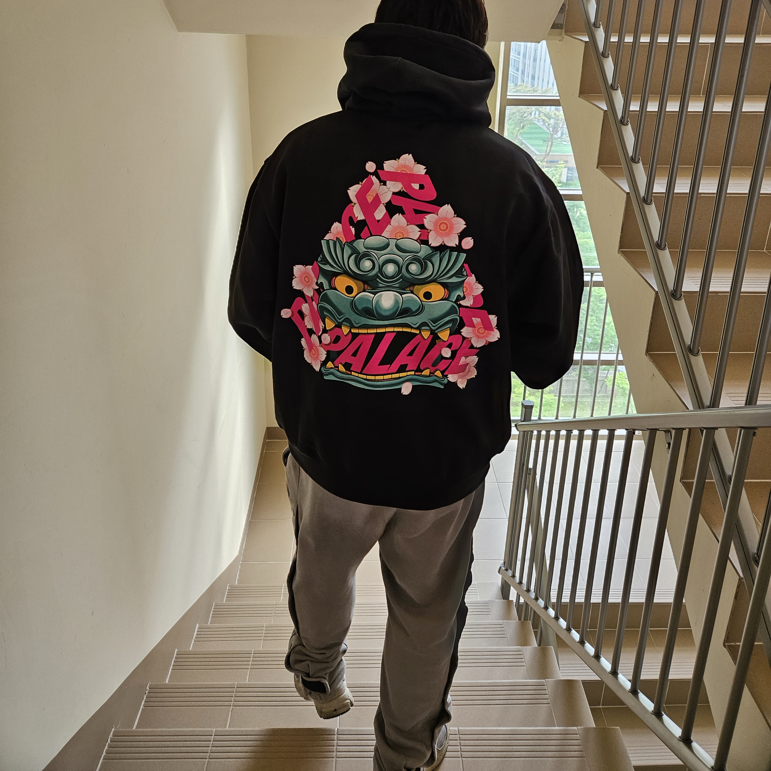 Palace Osaka Hood Black - 25SS, Nike x Fear of God Warm Up Pants Dust 착용 스타일