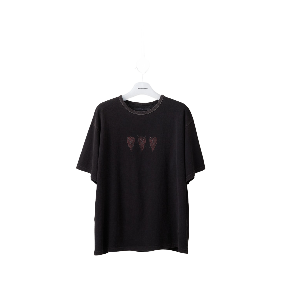 - Hatchingroom VTG Cartoon Heart T-shirt Washed Black