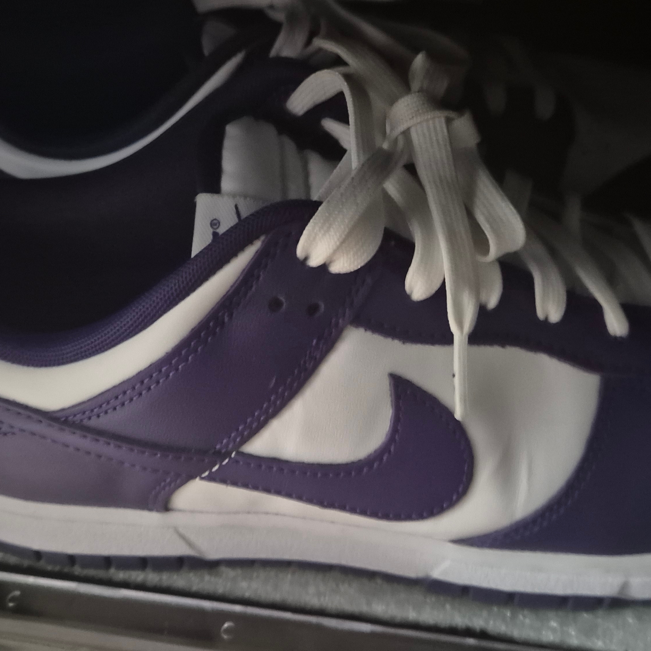 Nike Dunk Low Retro Championship Court Purple 착용 스타일