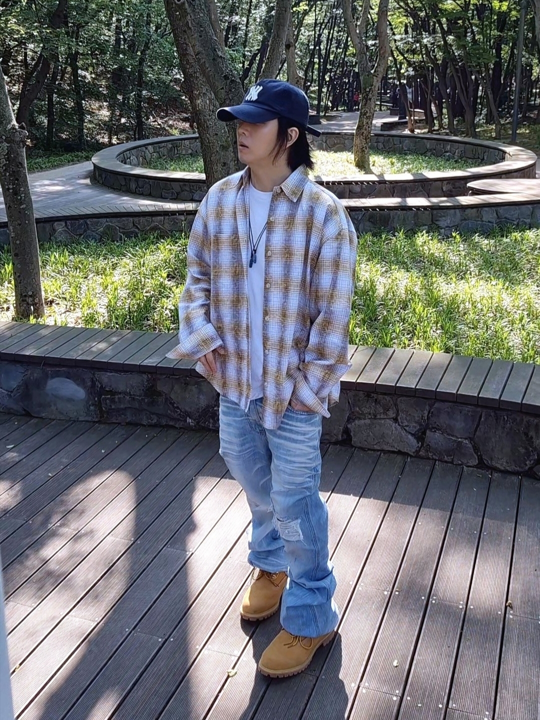 Farfromwhat Far Patch Logo Cap Navy, Timberland Premium 6 inch Waterproof Boot Wheat Nubuck - Wide 착용 스타일 - 1
