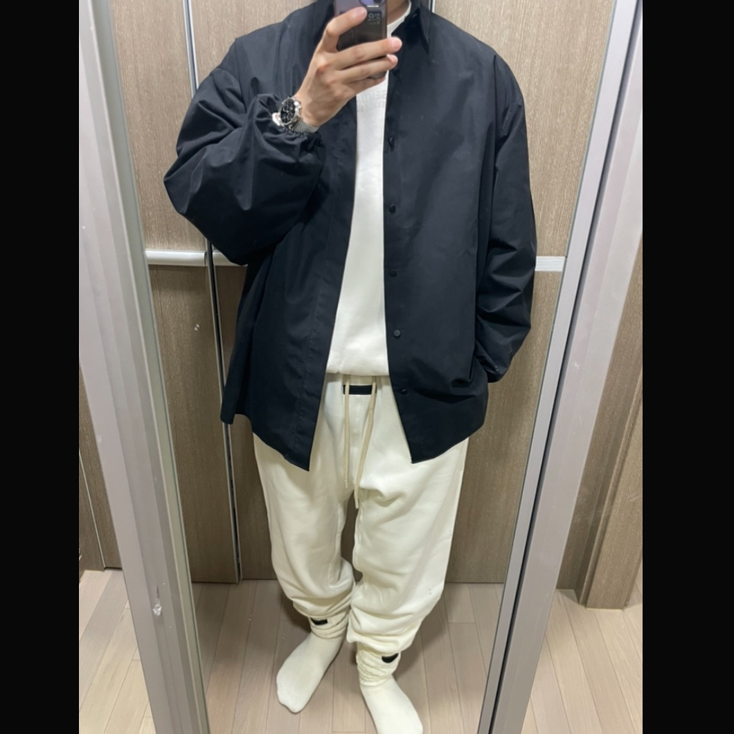 Essentials Crewneck Cloud Dancer - 23FW, Essentials Sweatpants Cloud Dancer - 23SS 착용 스타일