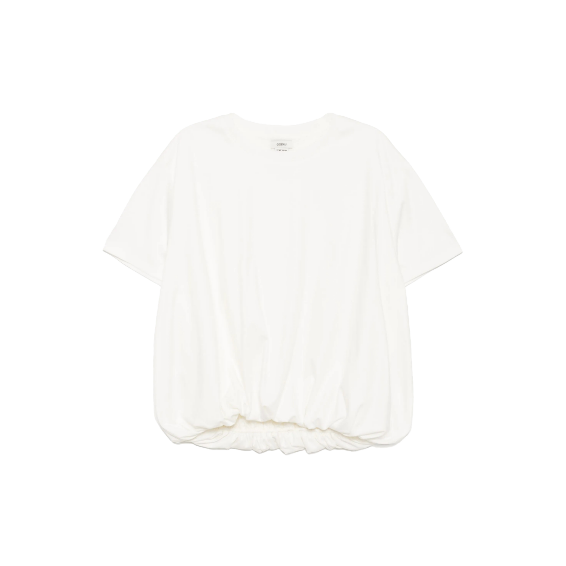 고엔제이 볼륨 숏 슬리브 코튼 탑(GOEN.J Voluminous Short-Sleeve Cotton Top)