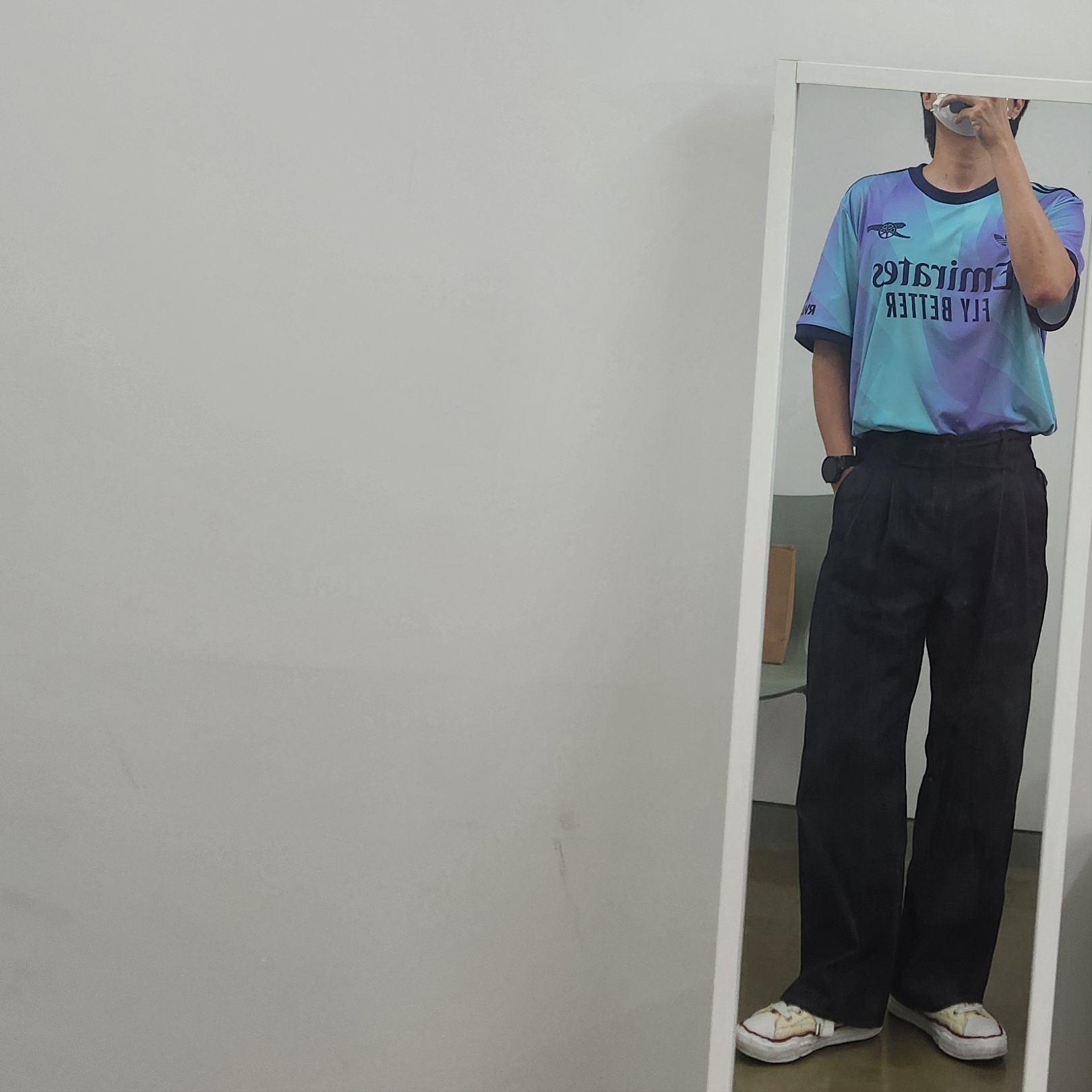 Adidas Arsenal 2024/25 3rd Jersey Clear Aqua - KR Sizing (Non Marking Ver.) 착용 스타일