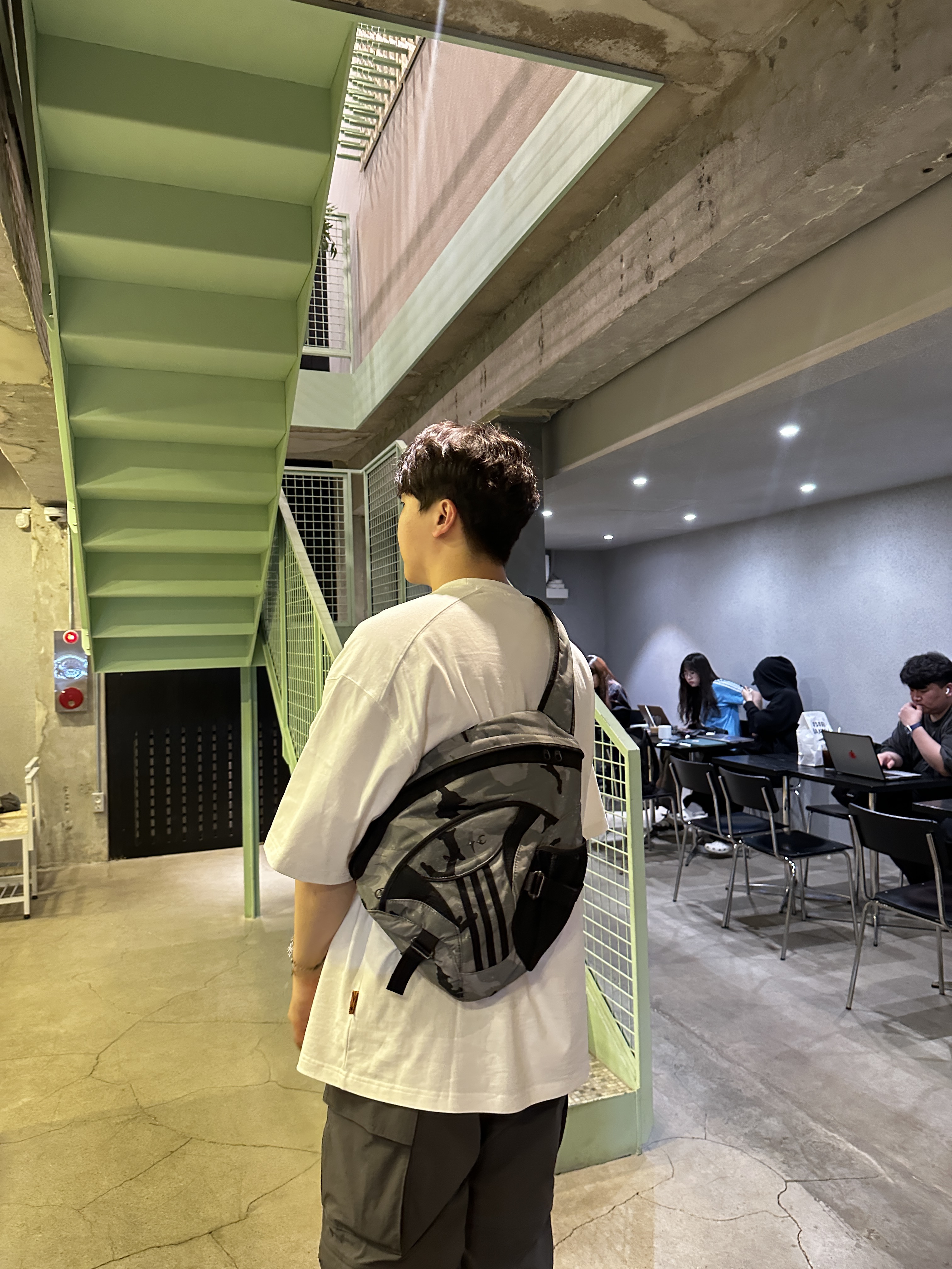 Adidas x Thug Club Bag Black 착용 스타일