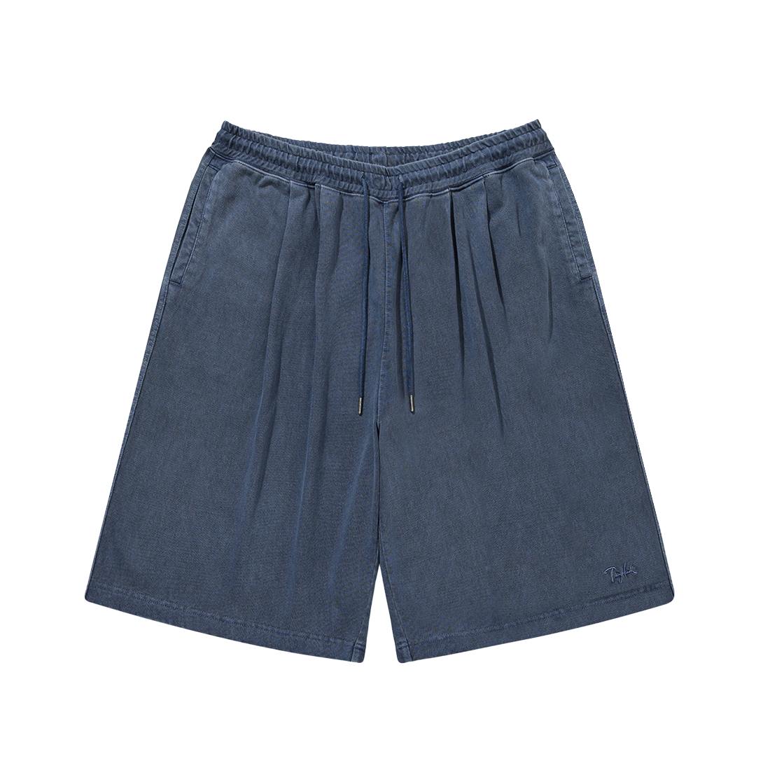 토니호크 피그먼트 다잉 투턱 스웻 쇼츠 네이비(TONYHAWK Pigment Dyeing Two Tuck Sweat Shorts Navy)