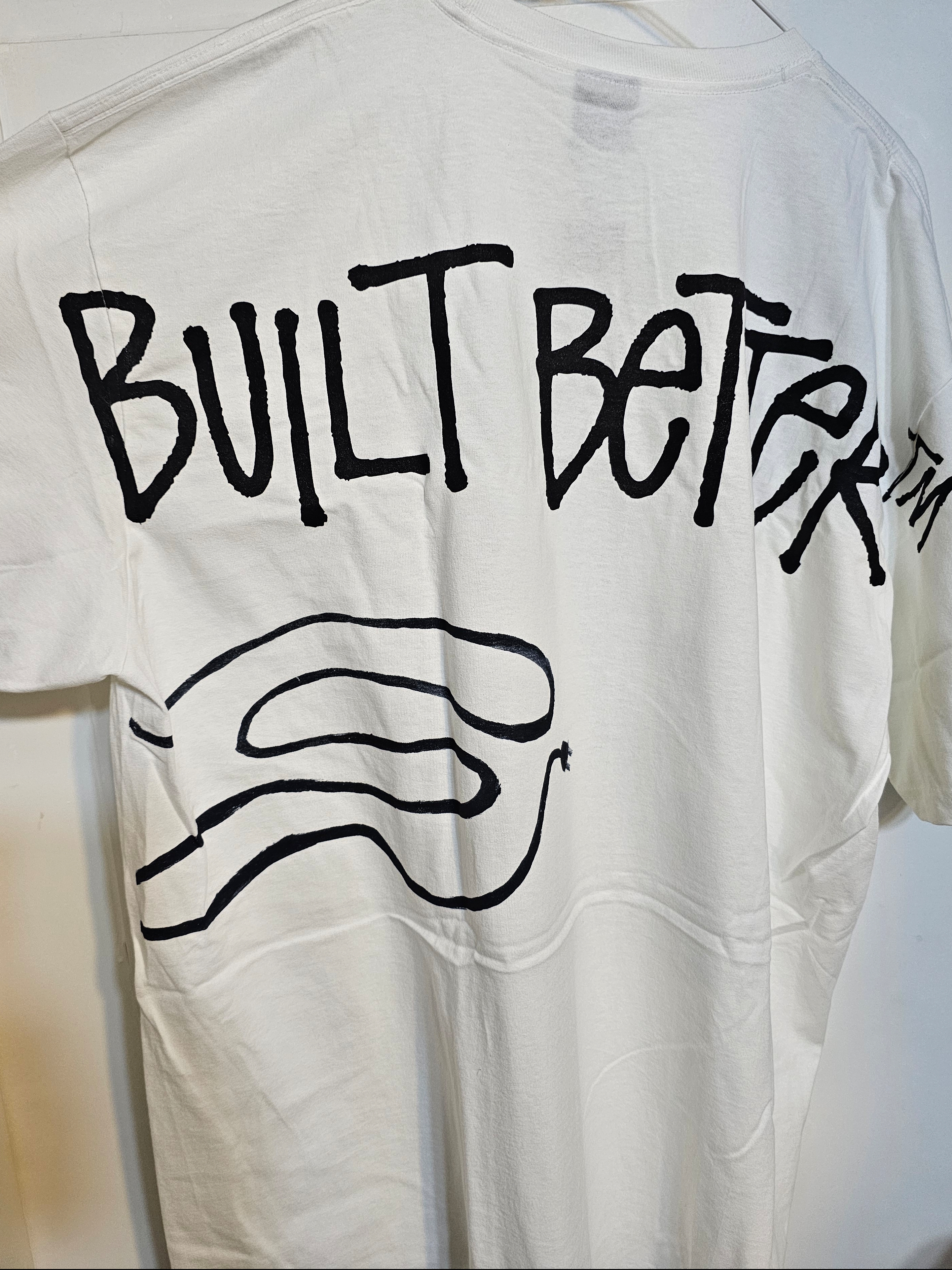 Stussy x Better Gift Shop Built Better T-Shirt White 착용 스타일 - 2