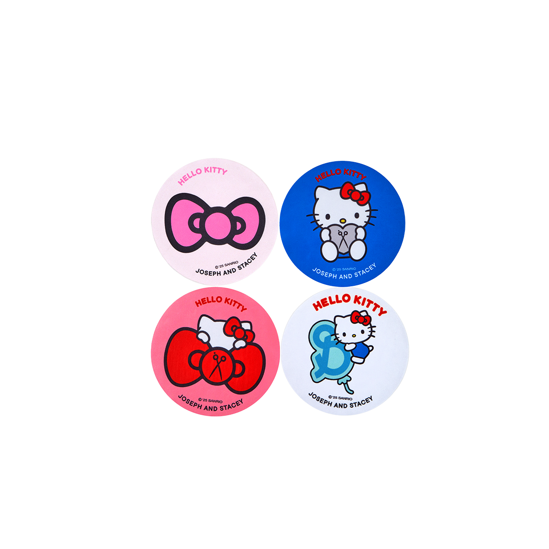 0JSQ1AC03MTF Joseph&Stacey Lucky Hello Kitty Glasses Cloth Playful