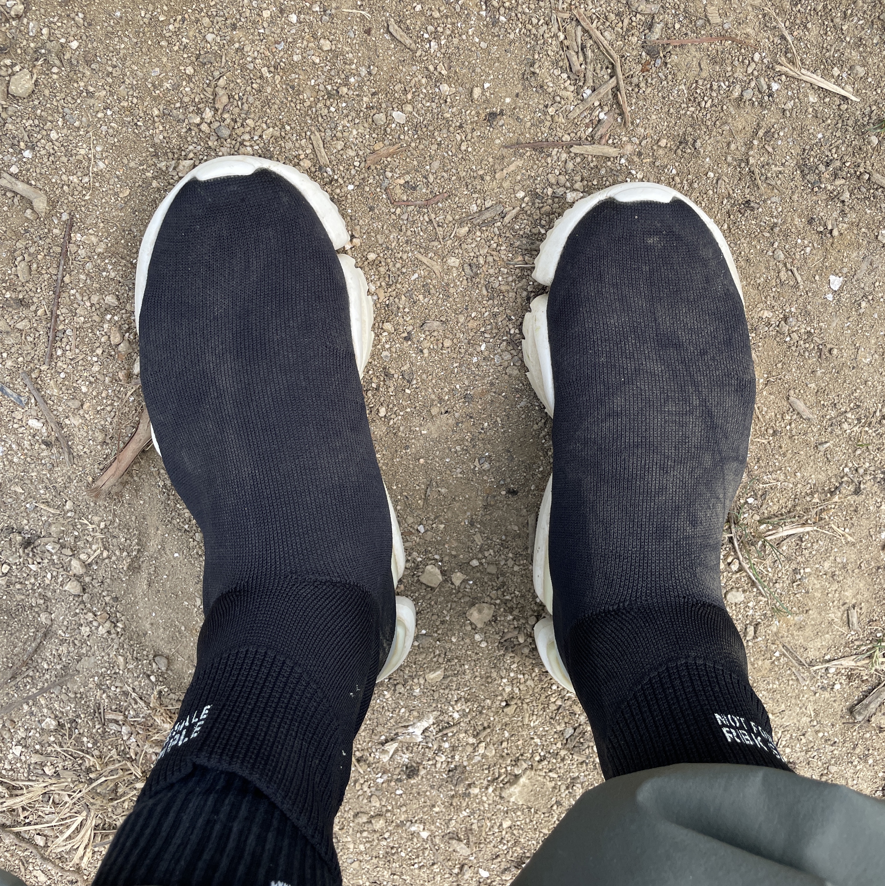 Reebok Sock Run R Print Black 착용 스타일