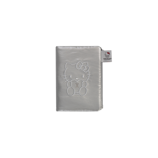0JSQ1WT01SVF Joseph&Stacey Sleek Travel Wallet Hello Kitty Silver