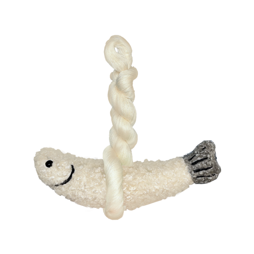 P00000CU POUPPET BIG HOPE FISH Wish White