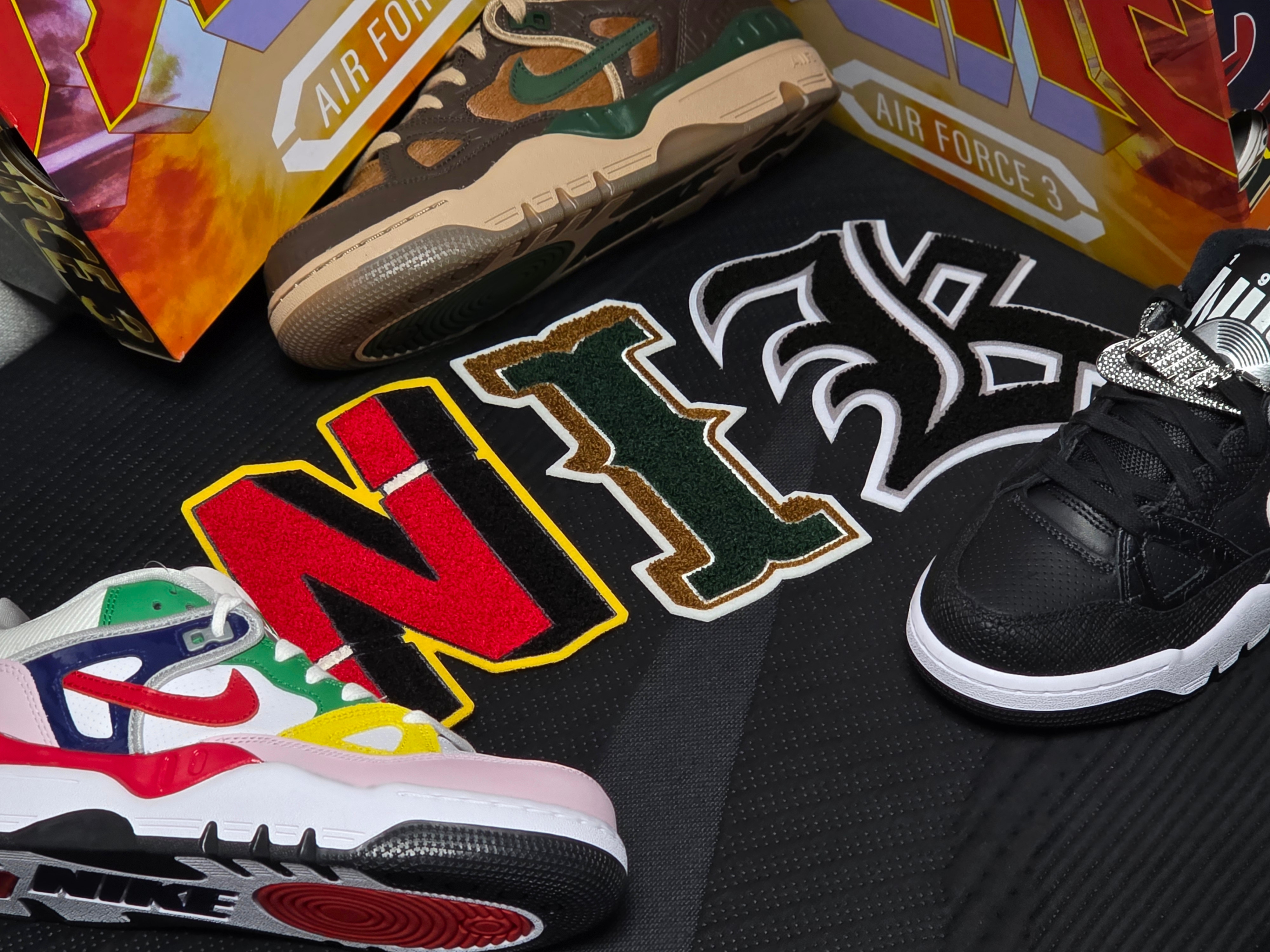 Nike x Nigo Air Force 3 Low SP Black and White, Nike x Nigo Air Force 3 Low SP Baroque Brown and Pecan 착용 스타일 - 1