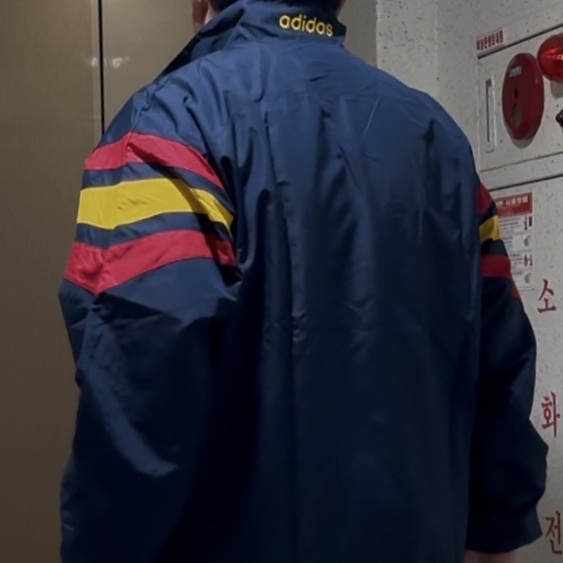 Adidas Spain 1996 Woven Track Jacket Night Indigo - KR Sizing 착용 스타일 - 3