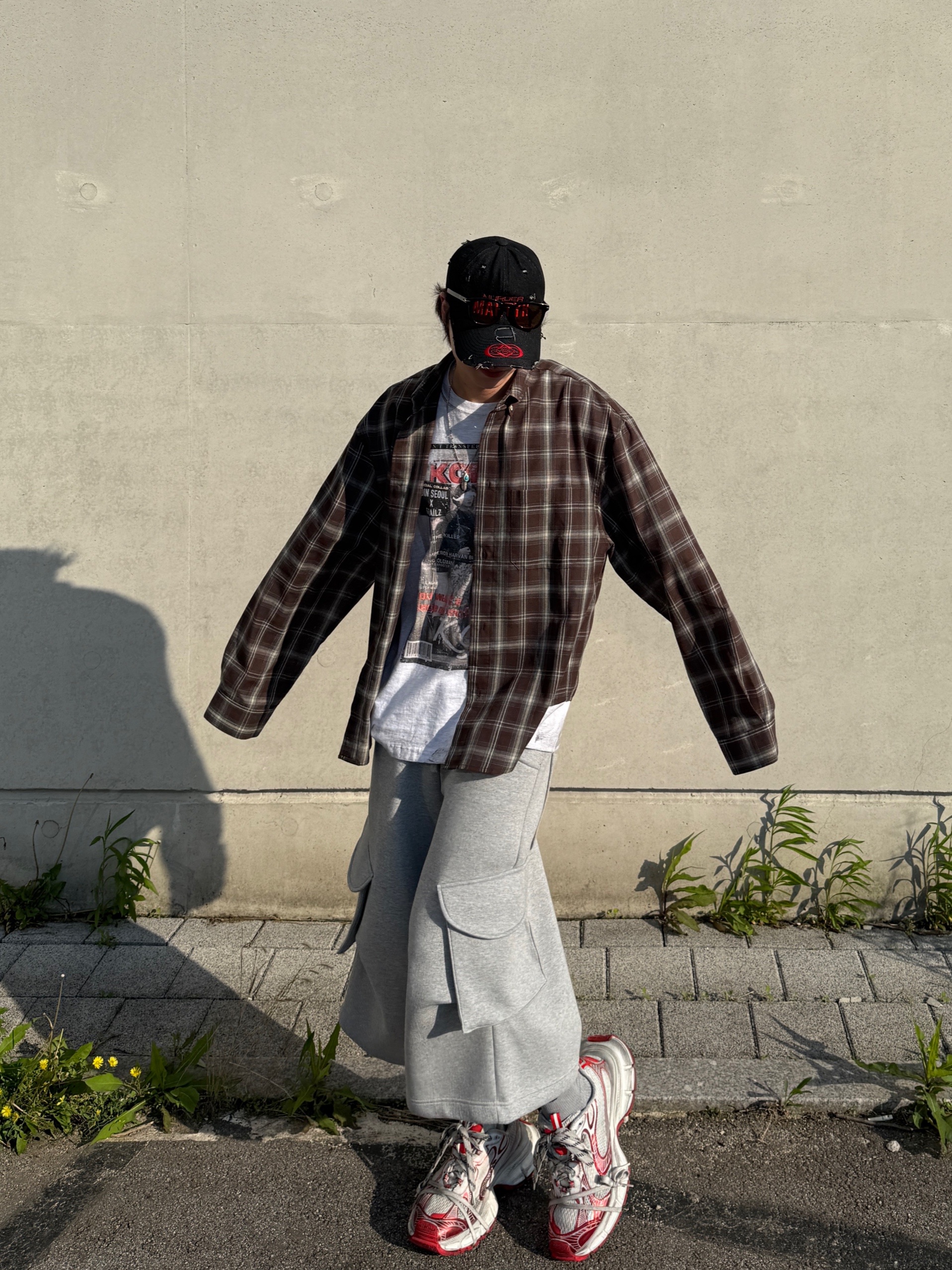 Kamien x MJD Double Hole Belt Black Shearling Calfskin, Balenciaga 3XL Sneakers White Red 착용 스타일 - 8