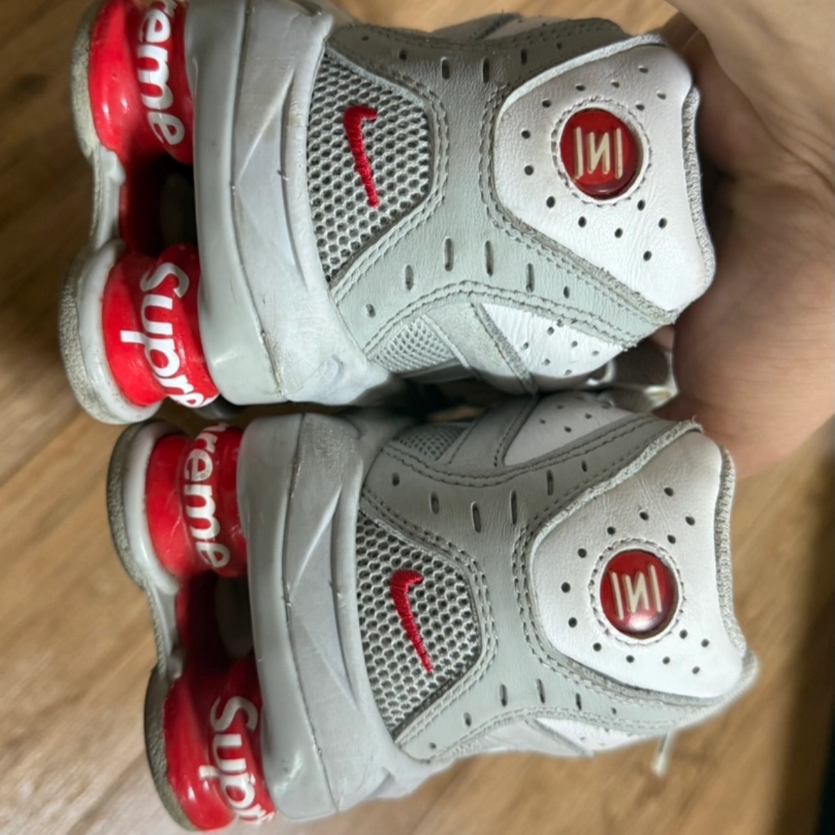 Nike x Supreme Shox Ride 2 SP White 착용 스타일