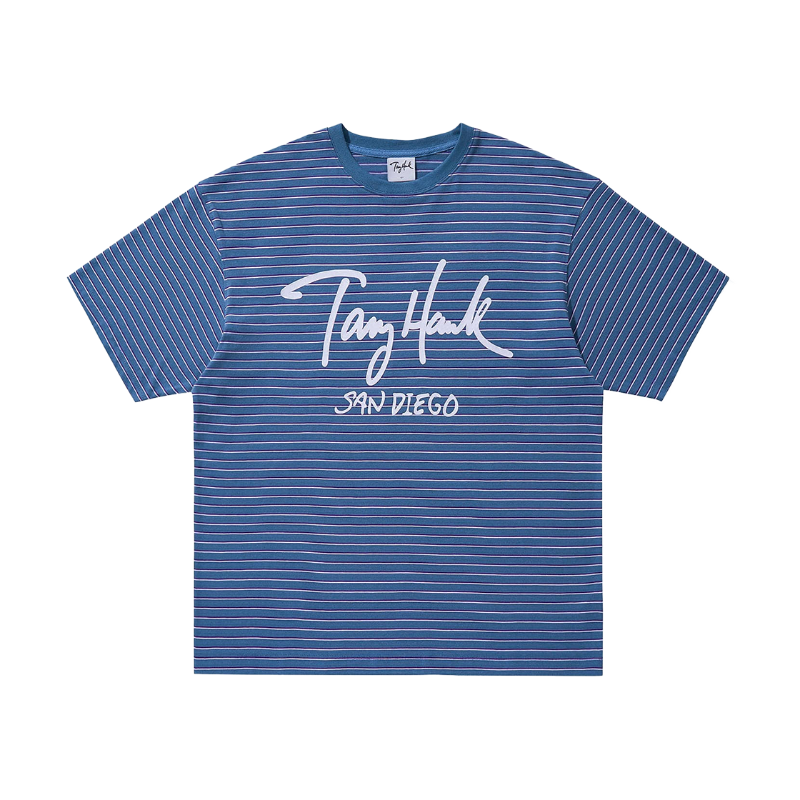 토니호크 에센셜 스트라이프 티셔츠 블루(TONYHAWK Essential Stripe T-Shirt Blue)